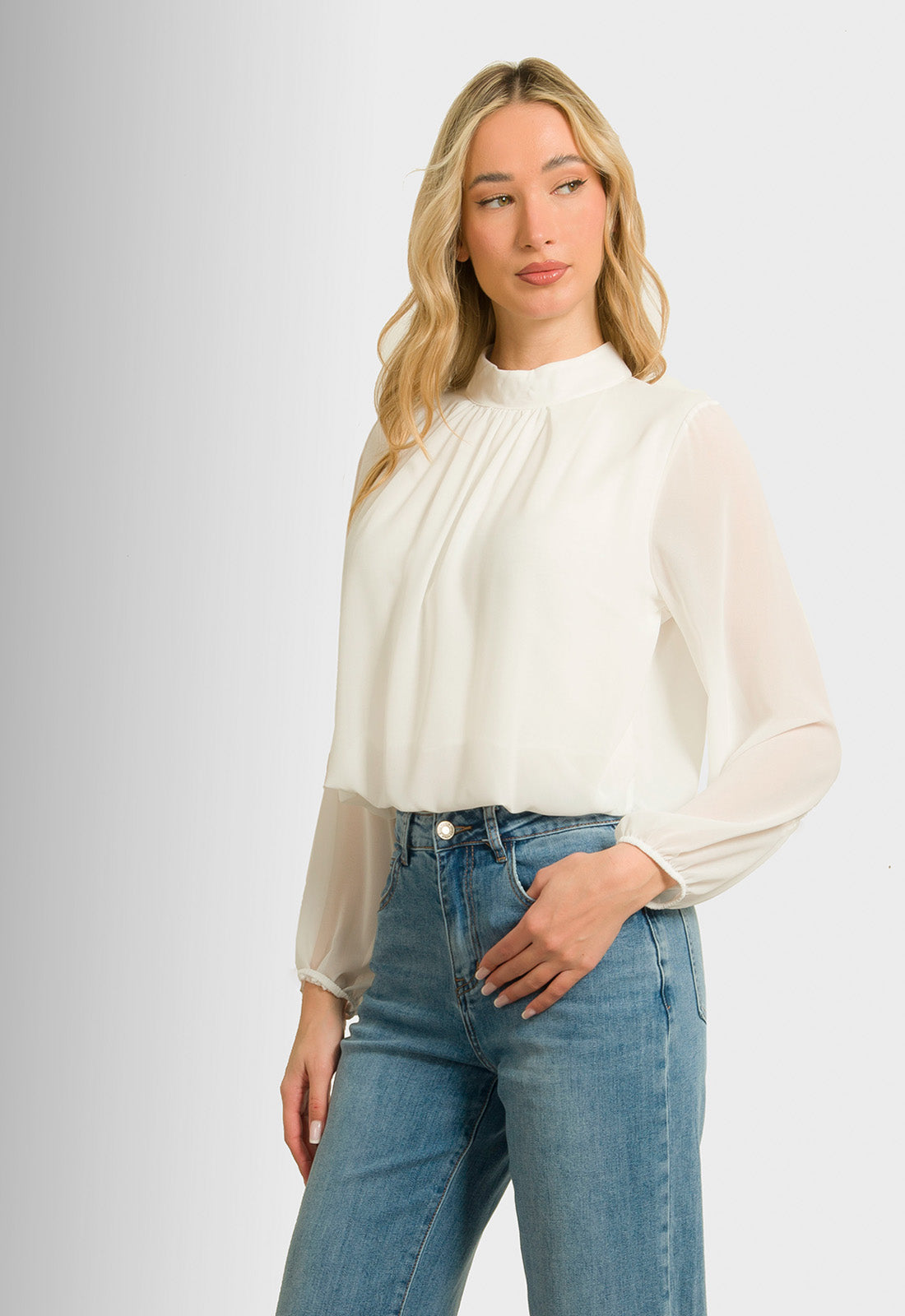 ΜΠΛΟΥΖΑ ΚΟΝΤΗ ΖΟΡΖΕΤΑ - ΛΕΥΚΗ