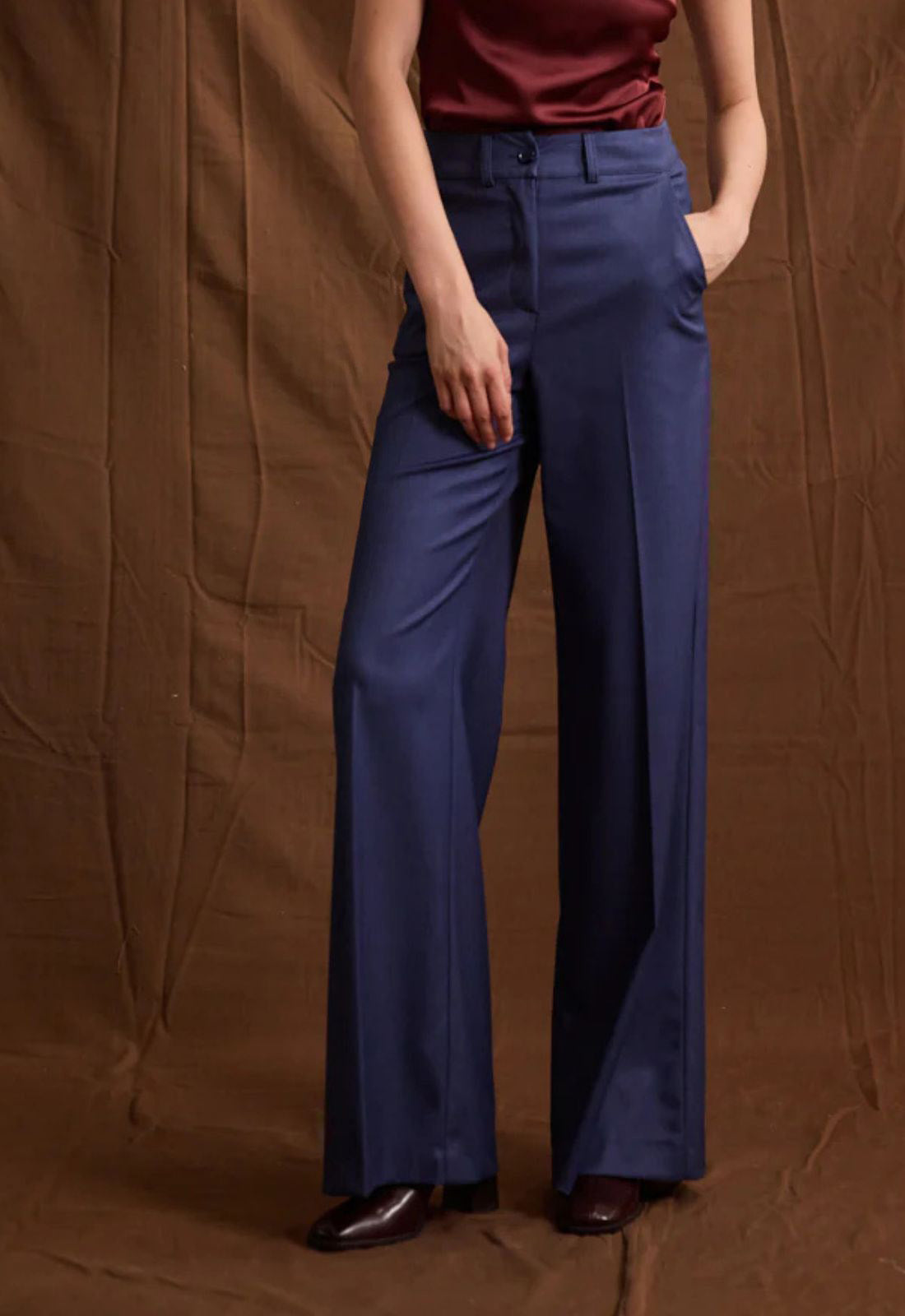 ΠΑΝΤΕΛΟΝΙ ΨΗΛΟΜΕΣΟ ΜΕ ΤΣΑΚΙΣΗ-ΜΠΛΕ ΙΝΤΙΚΟ