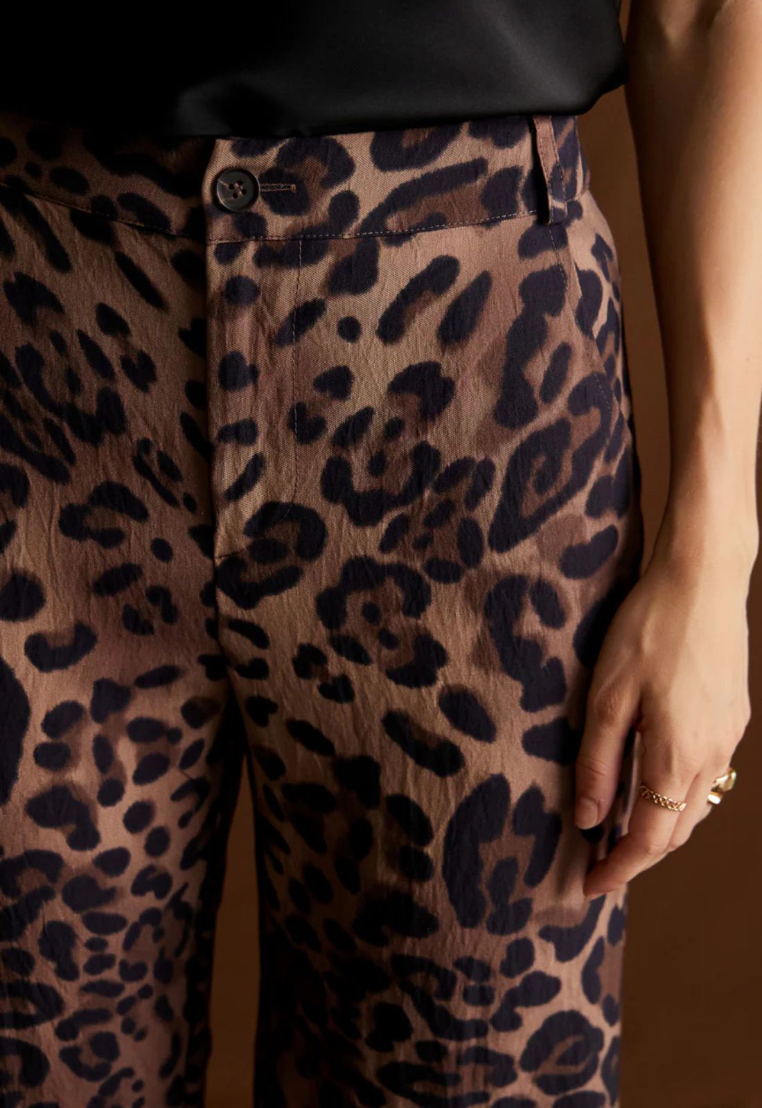 ΠΑΝΤΕΛΟΝΙ ΙΣΙΟ ΜΕ ANIMAL PRINT-ΚΑΦΕ