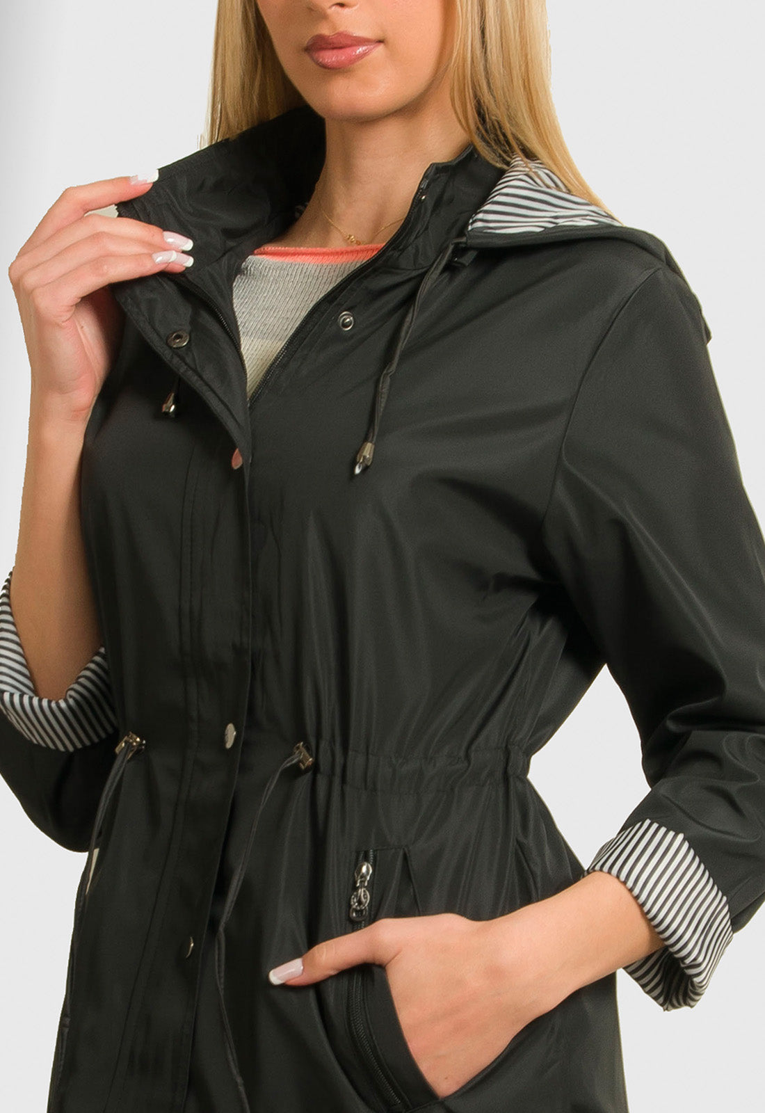 JACKET ΑΝΤΙΑΝΕΜΙΚΟ ΜΕ ΡΙΓΑ-ΜΑΥΡΟ