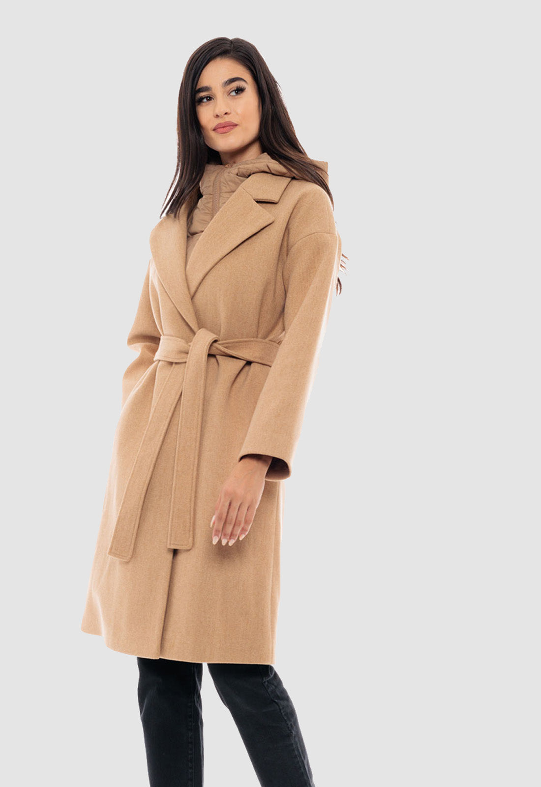 ΠΑΛΤΟ splendid ΜΕ ΖΩΝΗ & ΚΟΥΚΟΥΛΑ-ΜΠΕΖ