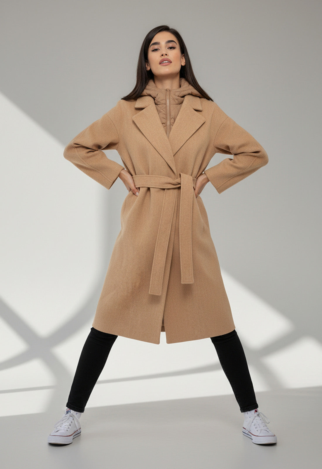 ΠΑΛΤΟ splendid ΜΕ ΖΩΝΗ & ΚΟΥΚΟΥΛΑ-ΜΠΕΖ