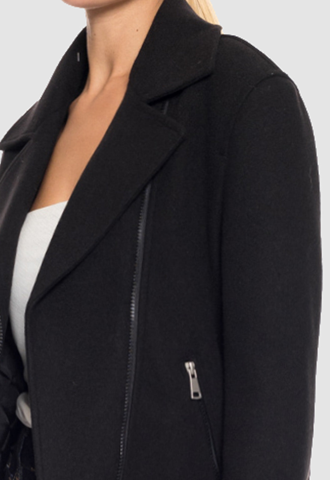 ΚΟΝΤΟ ΠΑΛΤΟ BISTON ΜΕ ΦΕΡΜΟΥΑΡ-ΜΑΥΡΟ