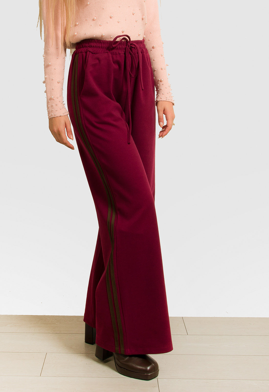 ΠΑΝΤΕΛΟΝΑ ΜΕ ΛΑΣΤΙΧΟ ΚΑΙ ΔΙΑΚΟΣΜΗΤΙΚΗ ΡΙΓΑ-ΜΠΟΡΝΤΟ