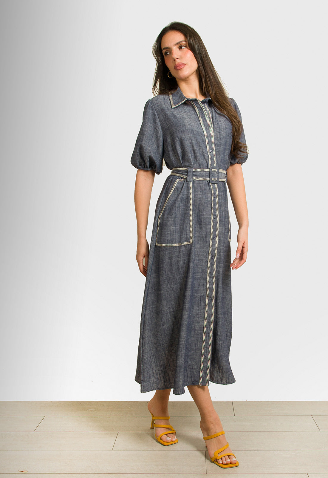 ΦΟΡΕΜΑ ΜΕ ΚΟΥΜΠΙΑ & ΖΩΝΗ ΤΥΠΟΥ ΤΖΙΝ-ΜΠΛΕ