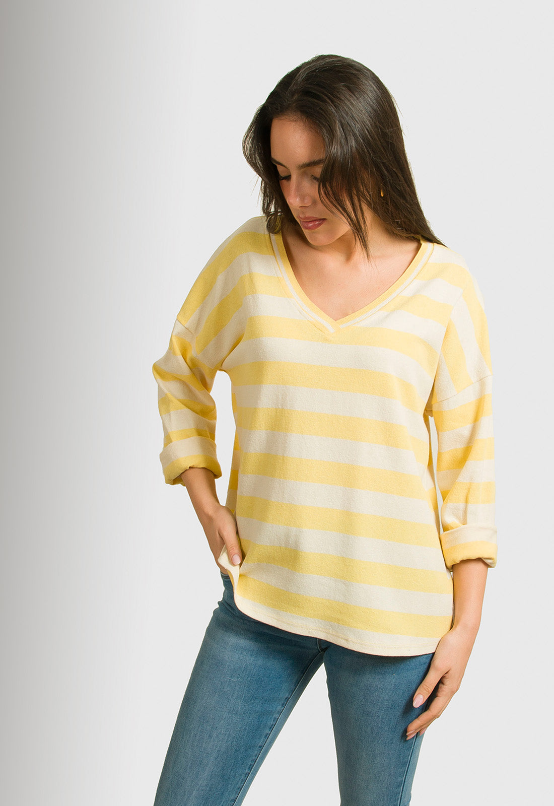 ΜΠΛΟΥΖΑ ΒΑΜΒΑΚΕΡΗ ΑΝΟΙΞΙΑΤΙΚΗ ΡΙΓΕ-LEMON