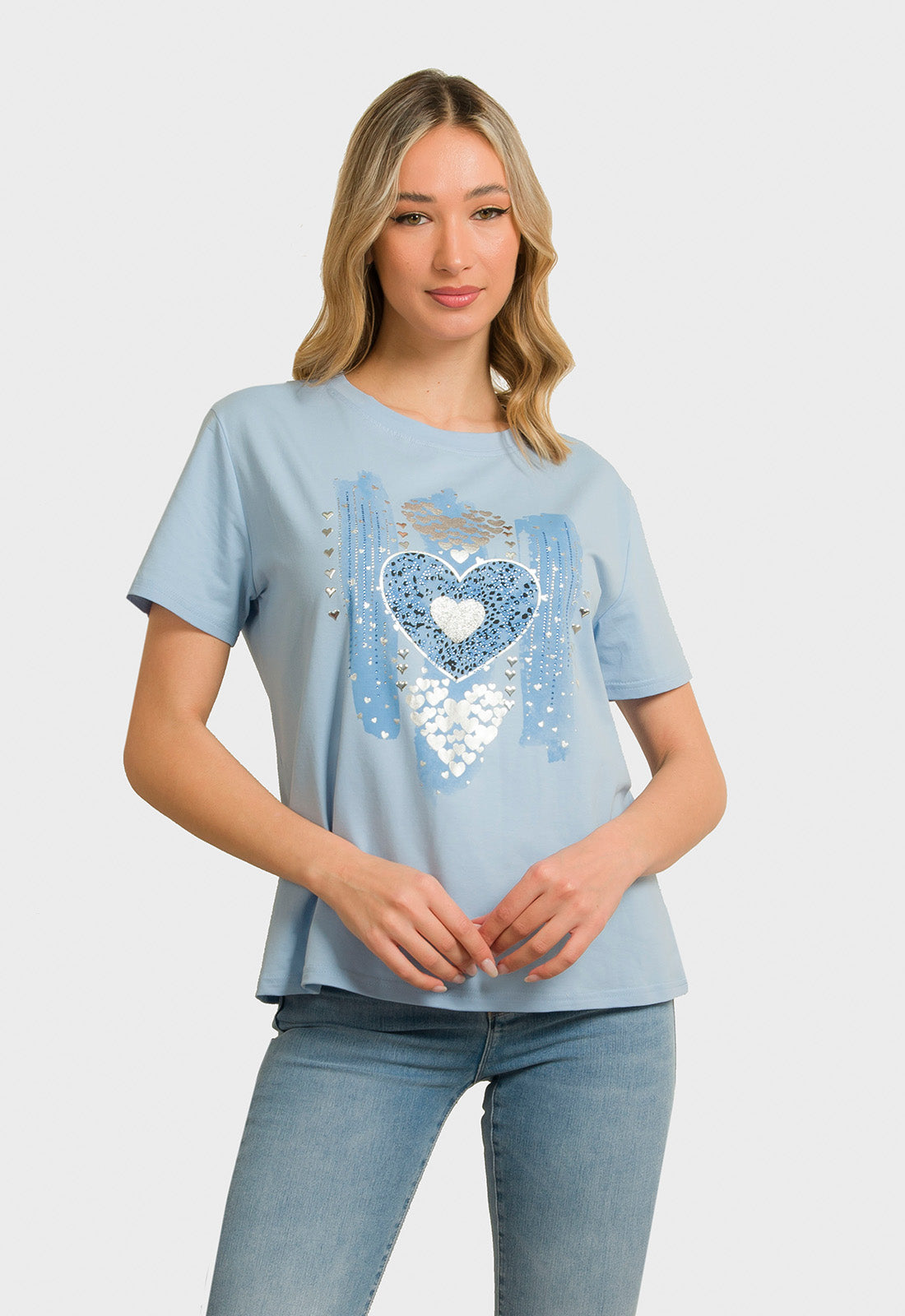 T-SHIRT ΒΑΜΒΑΚΕΡΟ ΜΕ ΣΤΑΜΠΑ - ΣΙΕΛ