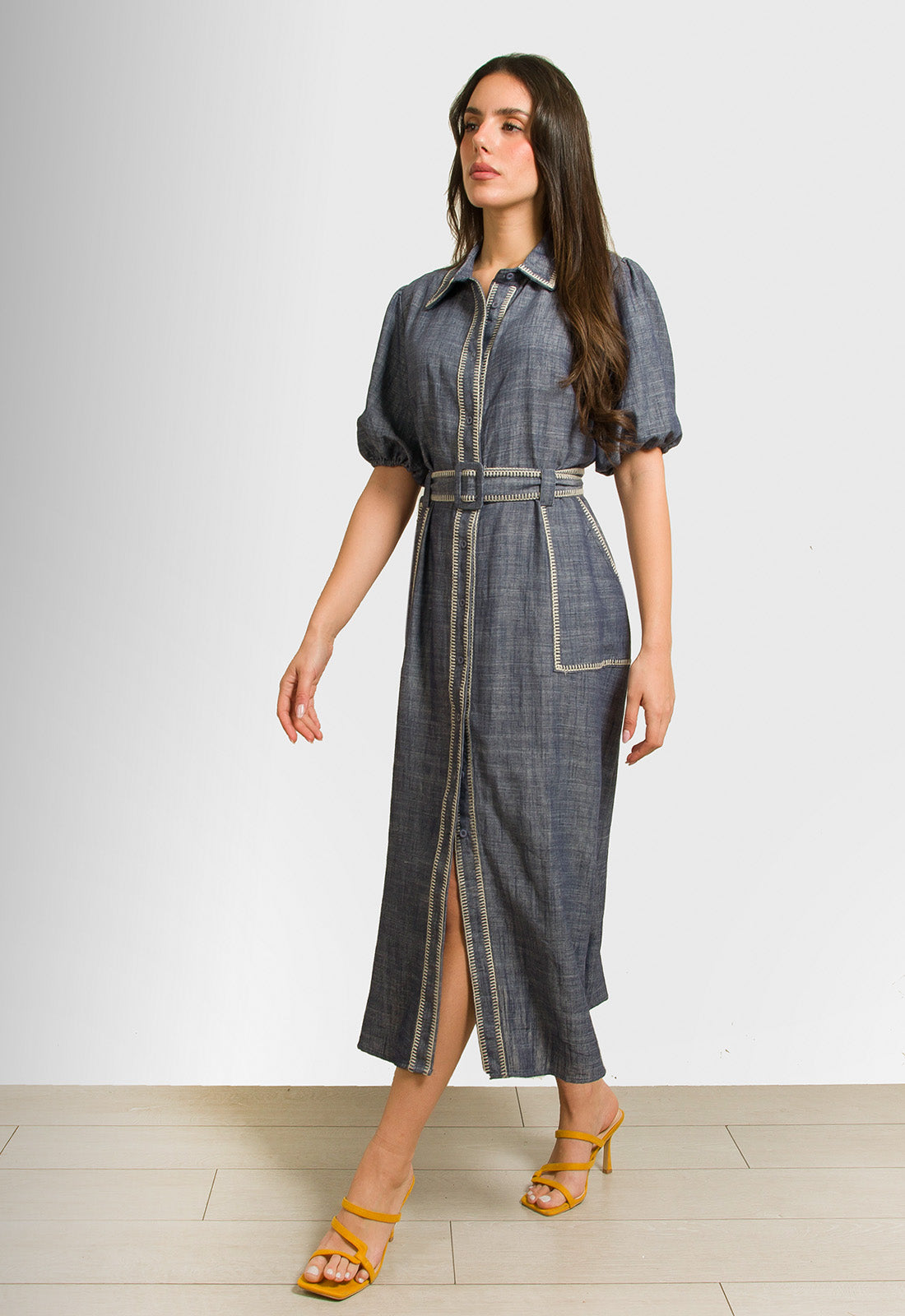 ΦΟΡΕΜΑ ΜΕ ΚΟΥΜΠΙΑ & ΖΩΝΗ ΤΥΠΟΥ ΤΖΙΝ-ΜΠΛΕ