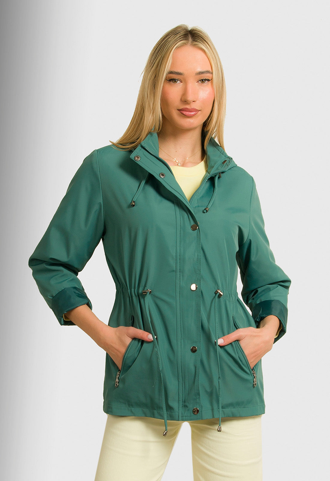 JACKET ΑΝΤΙΑΝΕΜΙΚΟ ΜΕ ΚΟΥΚΟΥΛΑ-DARK GREEN