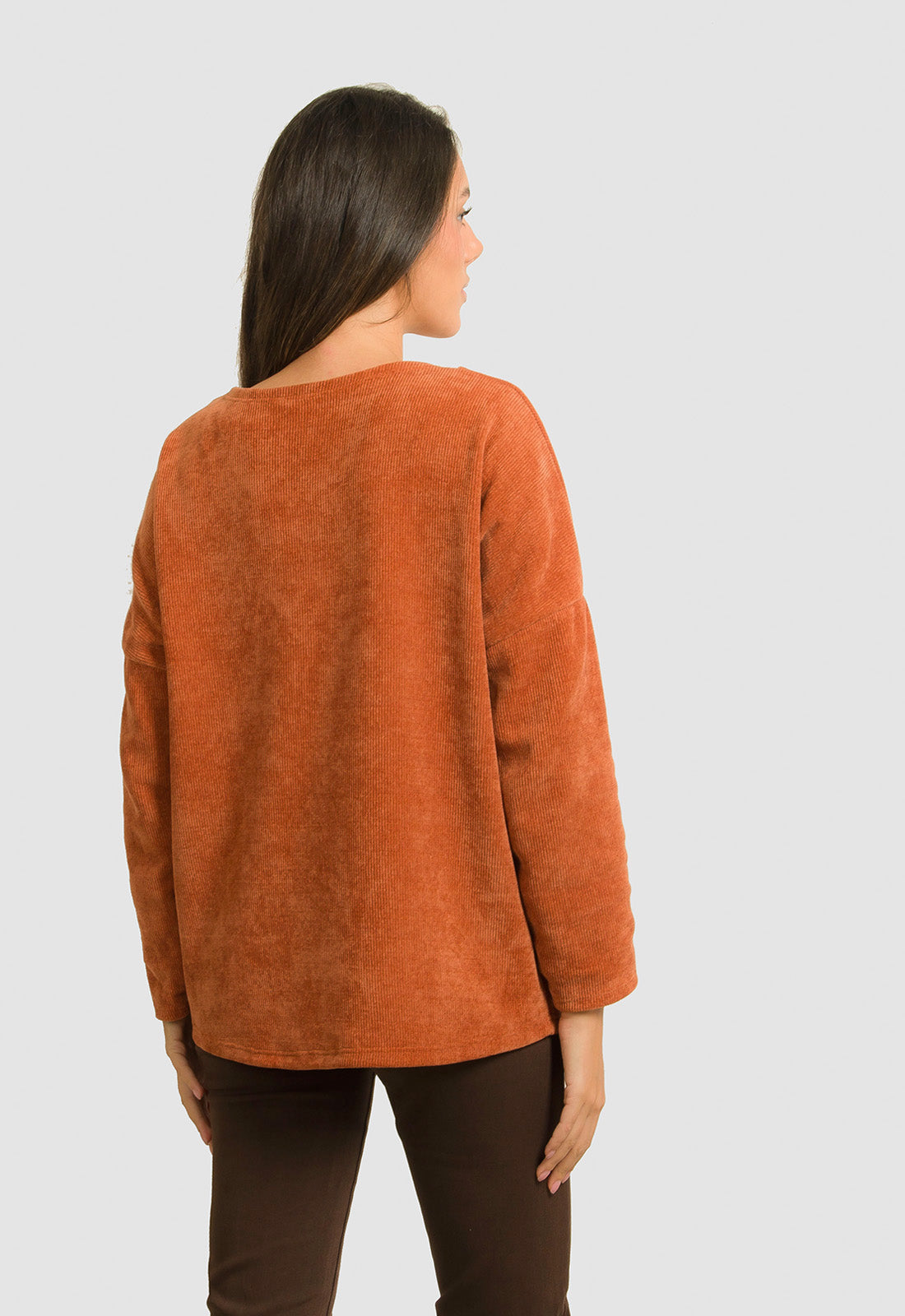 ΜΠΛΟΥΖΑ ΣΕΝΙΛ ΜΕ ΑΝΑΓΛΥΦΗ ΣΤΑΜΠΑ-ΚΟΝΙΑΚ