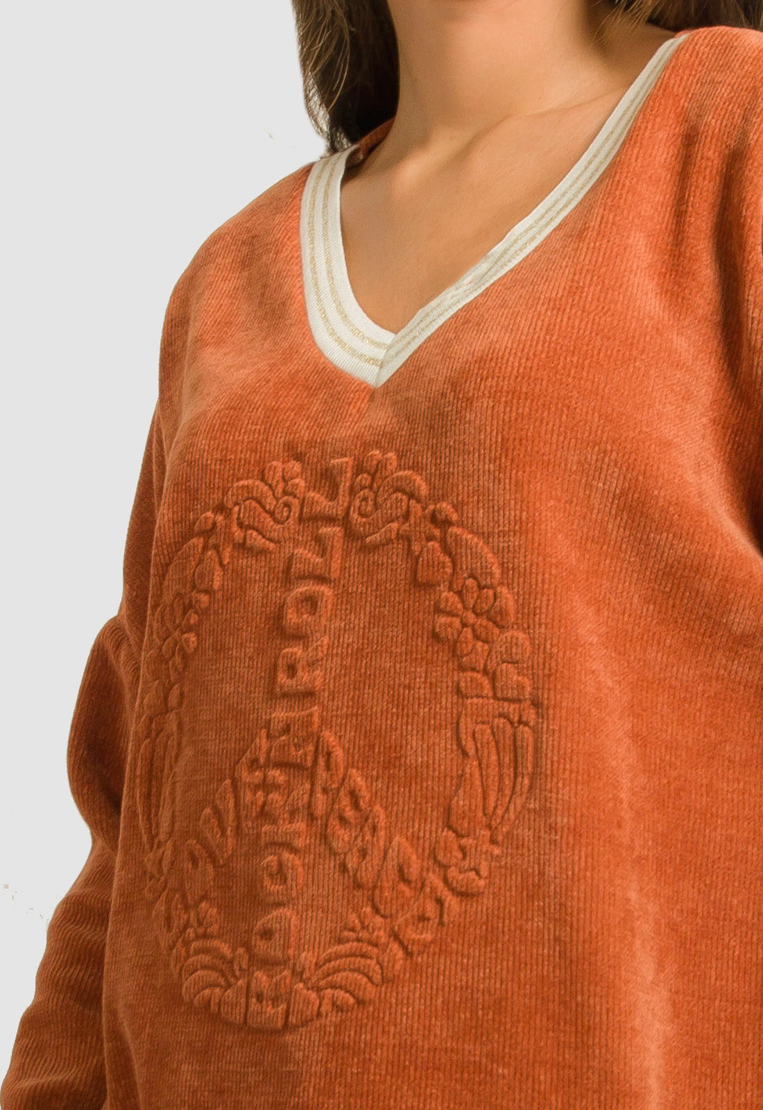 ΜΠΛΟΥΖΑ ΣΕΝΙΛ ΜΕ ΑΝΑΓΛΥΦΗ ΣΤΑΜΠΑ-ΚΟΝΙΑΚ