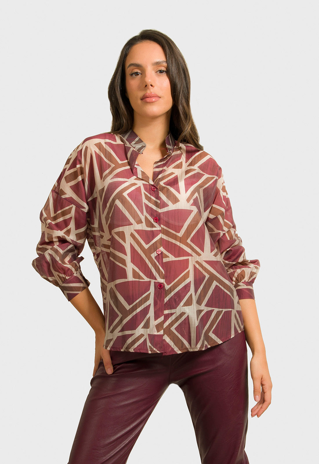 ΠΟΥΚΑΜΙΣΟ ΕΜΠΡΙΜΕ TENCEL- ΜΠΟΡΝΤΟ