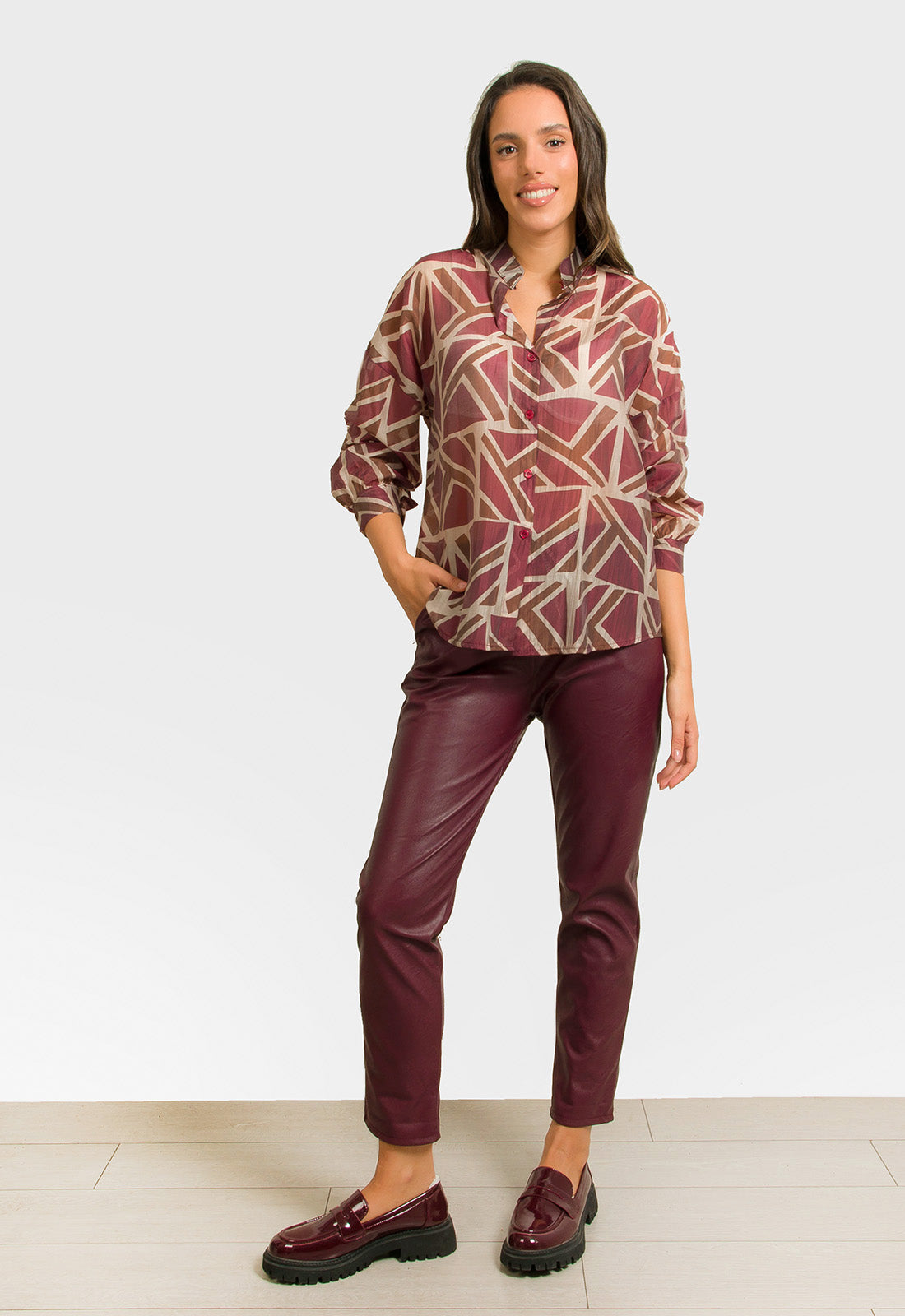 ΠΟΥΚΑΜΙΣΟ ΕΜΠΡΙΜΕ TENCEL- ΜΠΟΡΝΤΟ