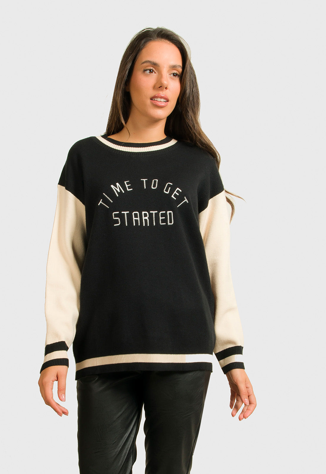 ΜΠΛΟΥΖΑ ΔΙΧΡΩΜΗ ΜΕ LOGO ΚΕΝΤΗΜΑ-ΜΑΥΡΗ