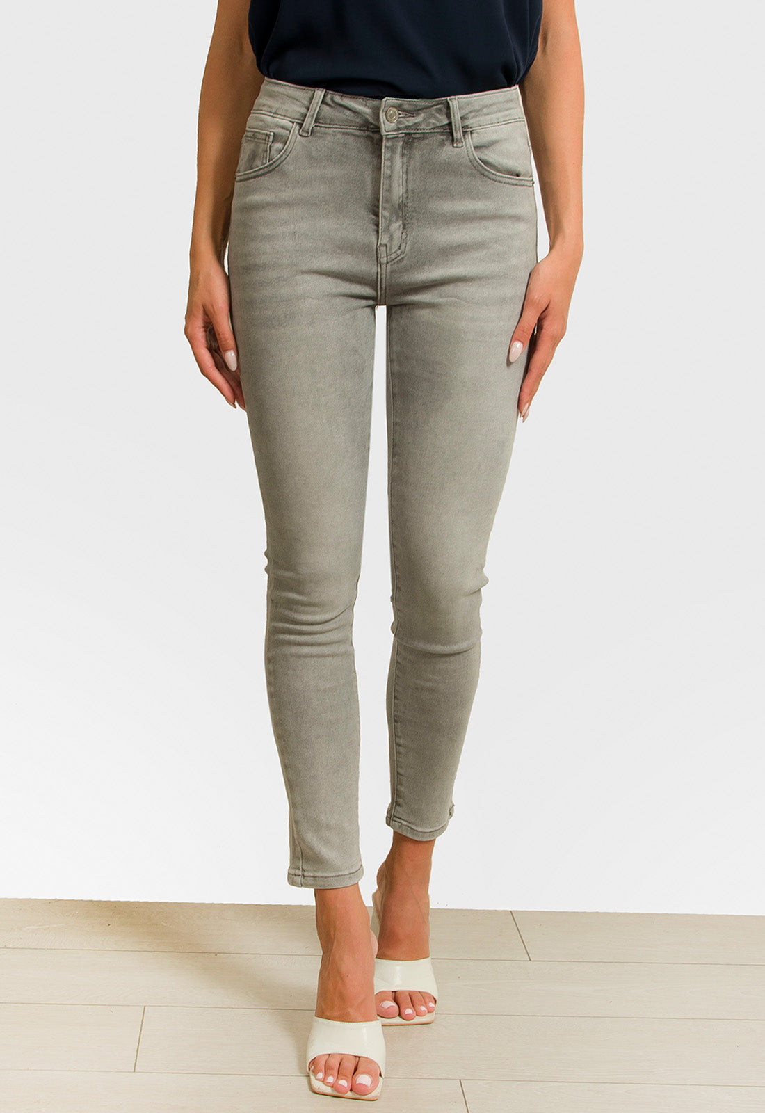 ΠΑΝΤΕΛΟΝΙ JEAN DENIM MOM FIT-ΓΚΡΙ