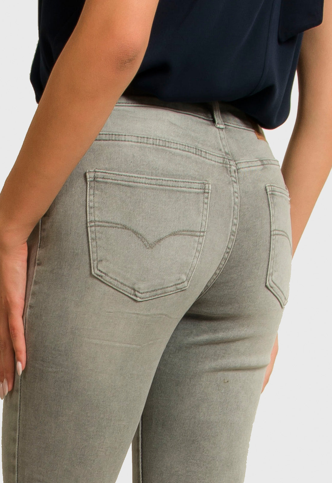 ΠΑΝΤΕΛΟΝΙ JEAN DENIM MOM FIT-ΓΚΡΙ