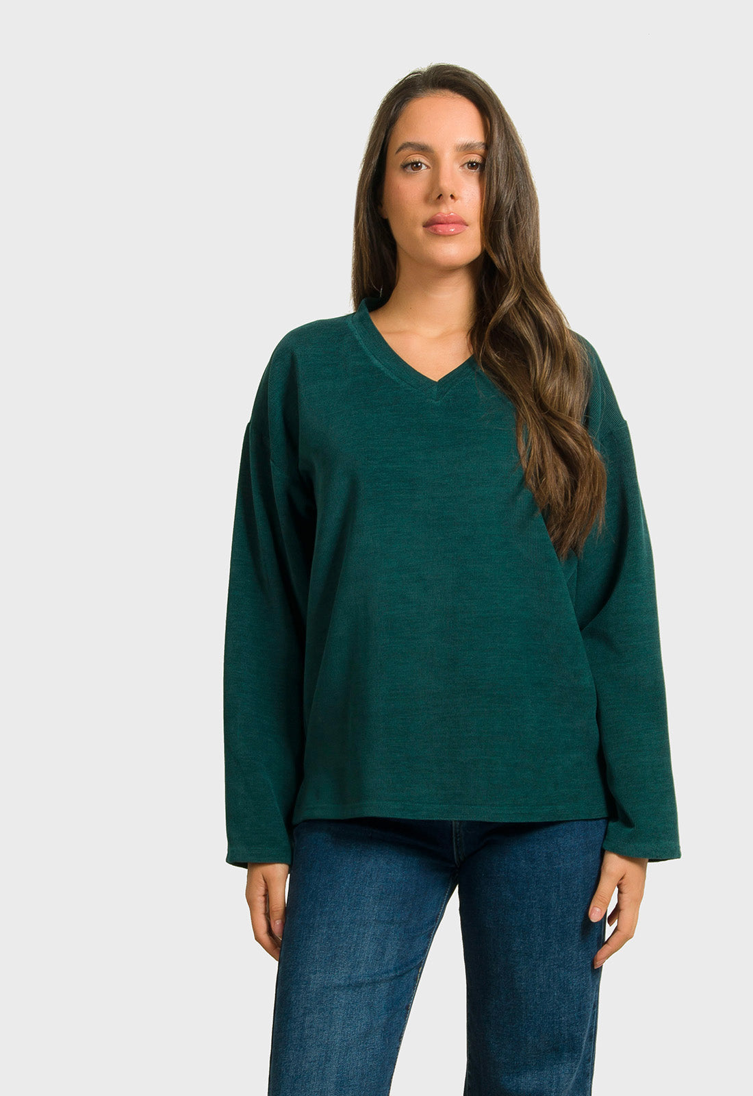 ΜΠΛΟΥΖΑ ΣΕΝΙΛ ΕΛΑΦΡΩΣ ΑΣΤΜΜΕΤΡΗ-ΠΡΑΣΙΝΟ