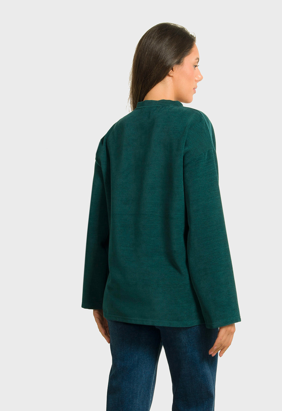 ΜΠΛΟΥΖΑ ΣΕΝΙΛ ΕΛΑΦΡΩΣ ΑΣΤΜΜΕΤΡΗ-ΠΡΑΣΙΝΟ