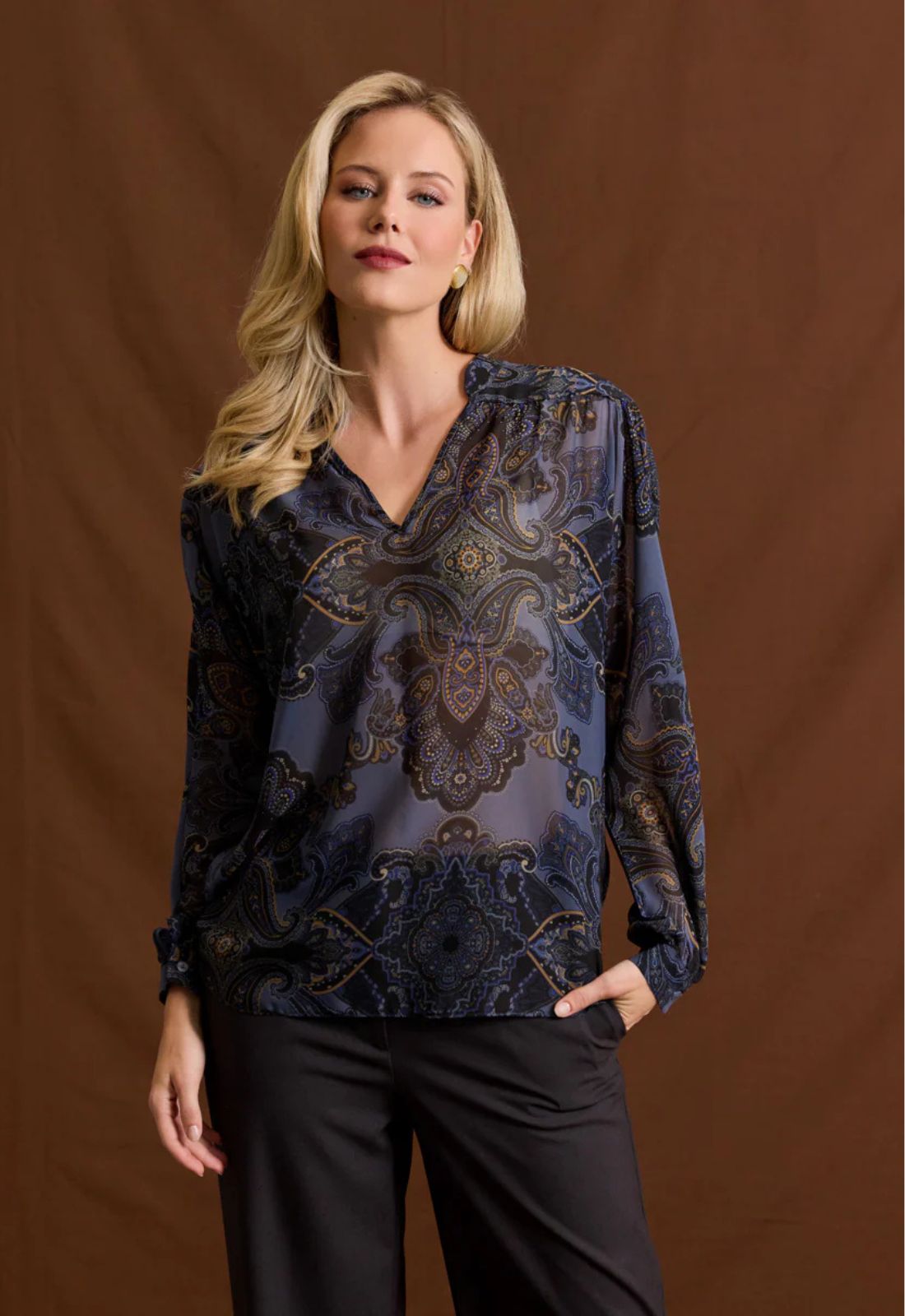 ΜΠΛΟΥΖΑ ΕΜΠΡΙΜΕ ΗΜΙΔΙΑΦΑΝΗ-ΜΠΛΕ ΡΑΦ