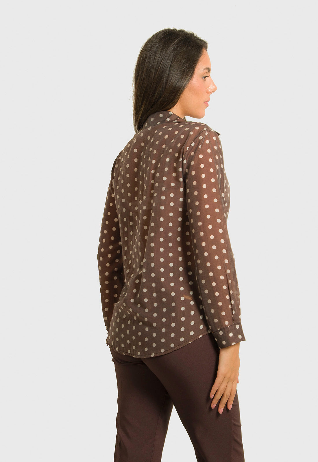 ΠΟΥΚΑΜΙΣΟ ΠΟΥΑ ΗΜΙΔΙΑΦΑΝΟ-ΚΑΦΕ