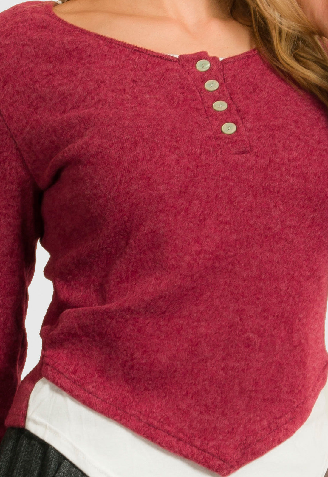 ΜΠΛΟΥΖΑ ΔΙΠΛΗ ΕΦΑΡΜΟΣΤΗ-ΜΠΟΡΝΤΟ