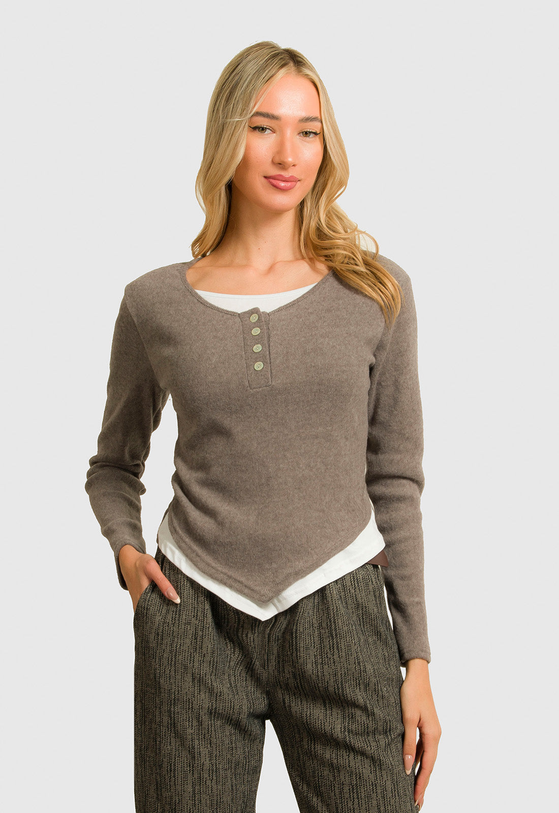 ΜΠΛΟΥΖΑ ΔΙΠΛΗ ΕΦΑΡΜΟΣΤΗ-ΠΟΥΡΟ