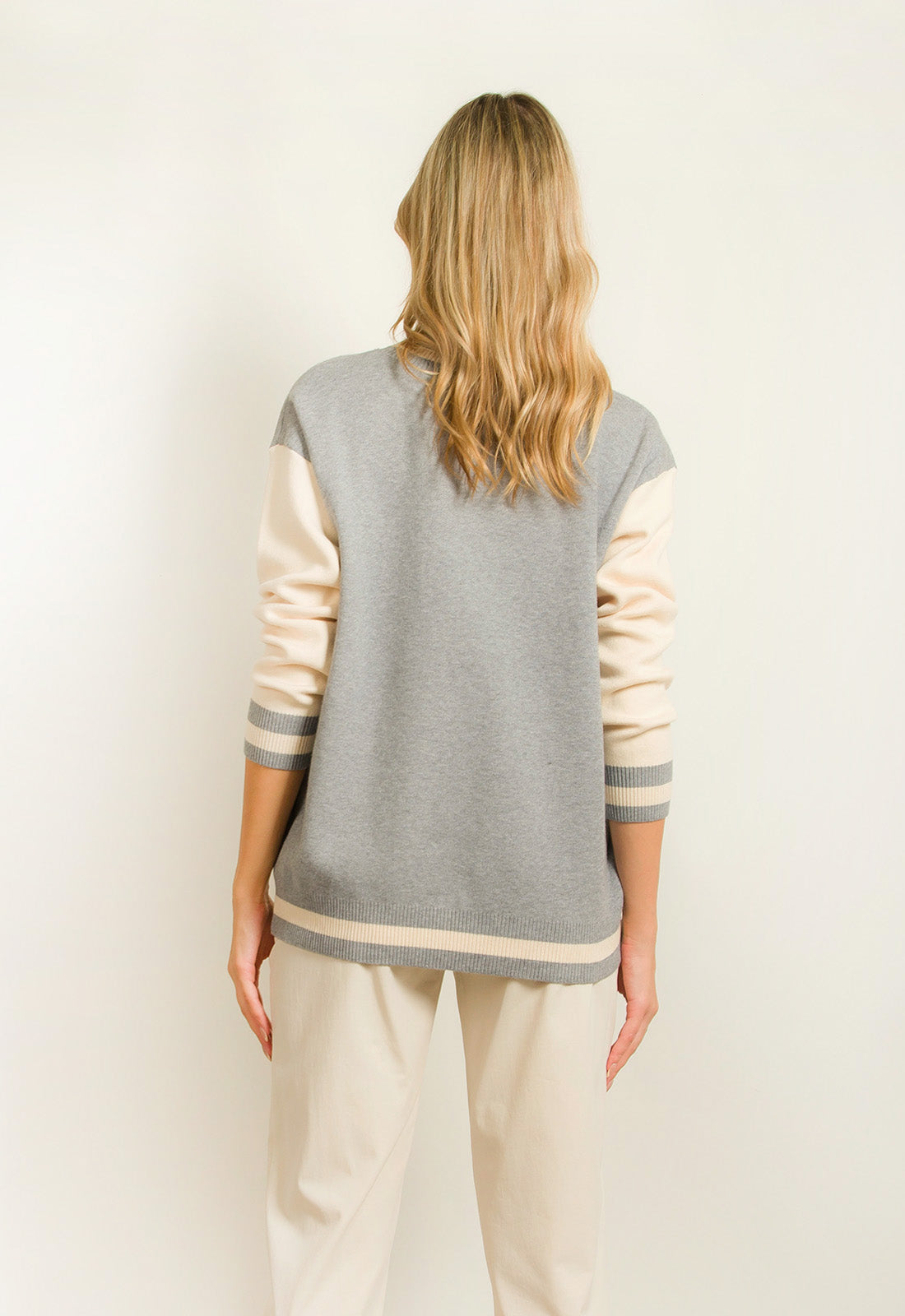 ΠΛΟΥΖΑ ΔΙΧΡΩΜΗ ΜΕ LOGO ΚΕΝΤΗΜΑ-ΓΚΡΙ