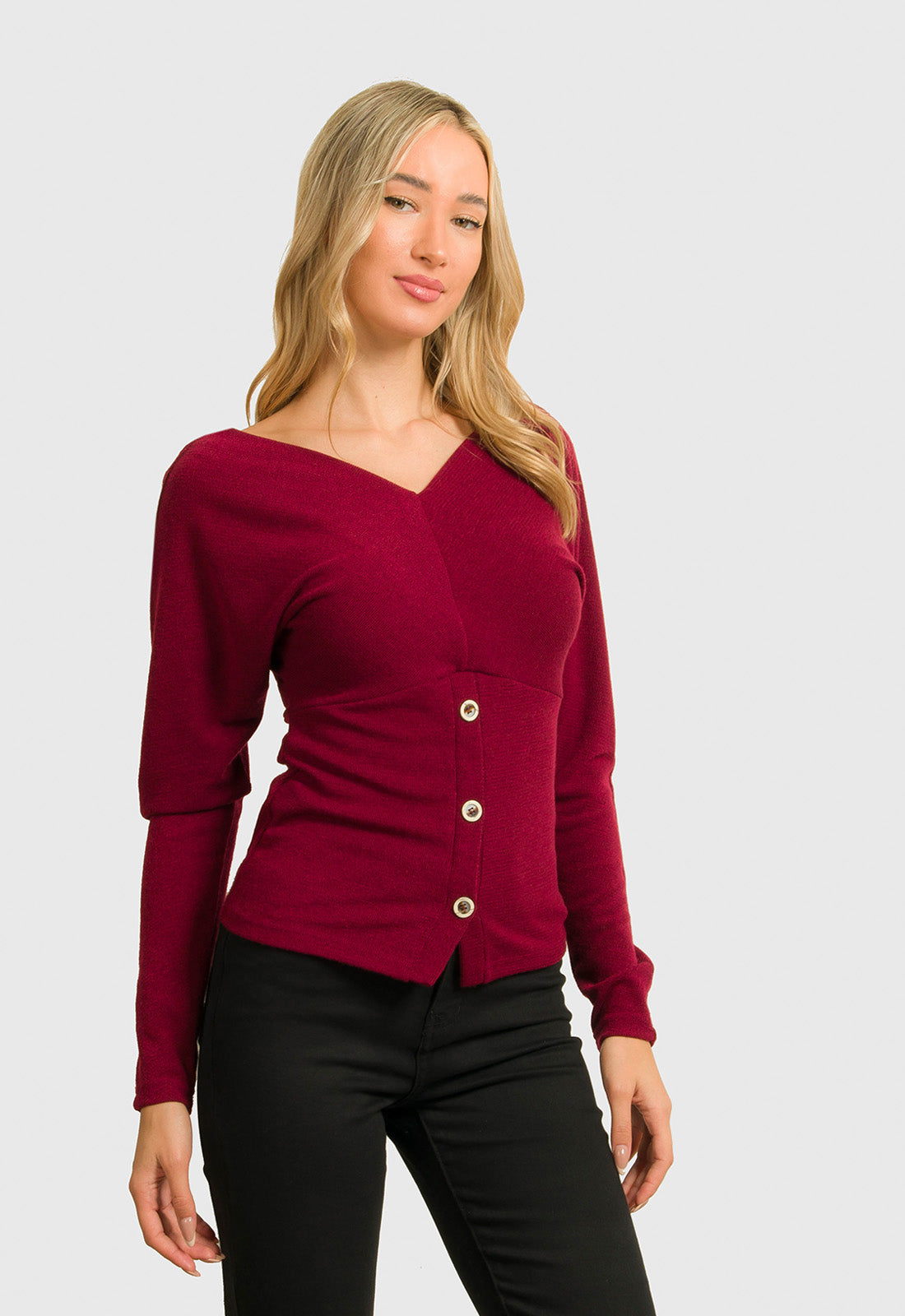 ΜΠΛΟΥΖΑ ΠΛΕΚΤΗ ΜΕ ΚΟΥΜΠΙΑ-ΜΠΟΡΝΤΟ