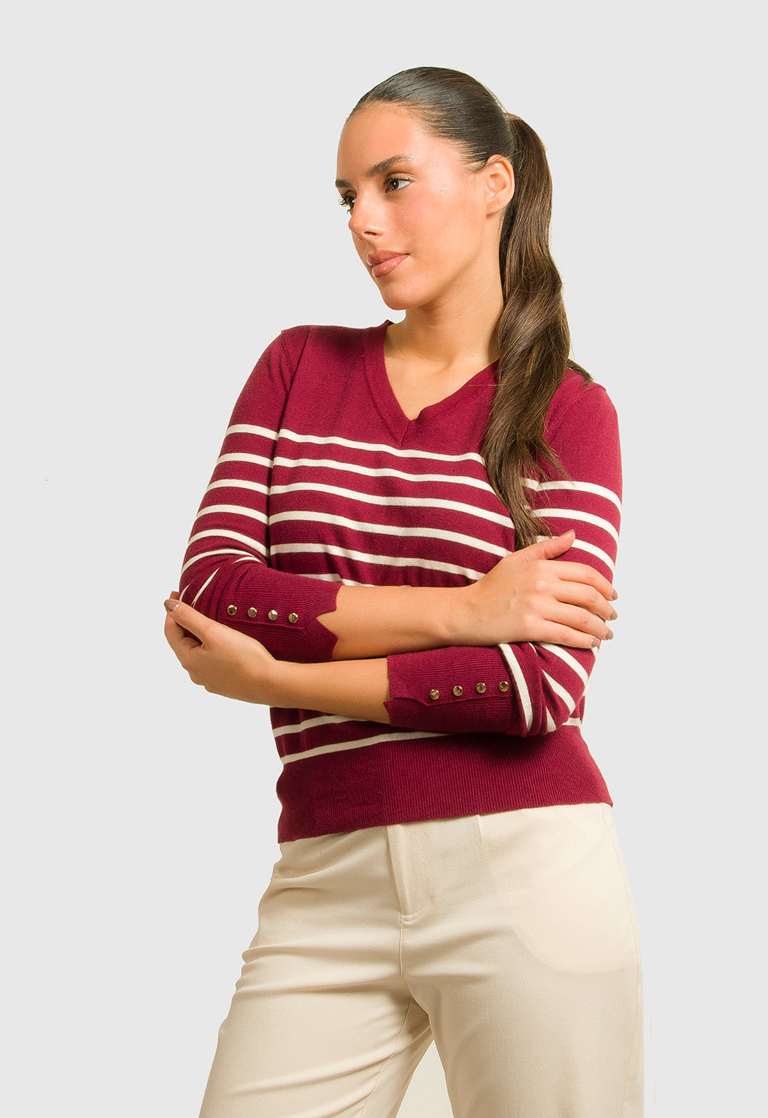 ΜΠΛΟΥΖΑ ΠΛΕΚΤΗ ΡΙΓΕ ΜΕ ΧΡΥΣΑ ΚΟΥΜΠΙΑ-ΜΠΟΡΝΤΟ