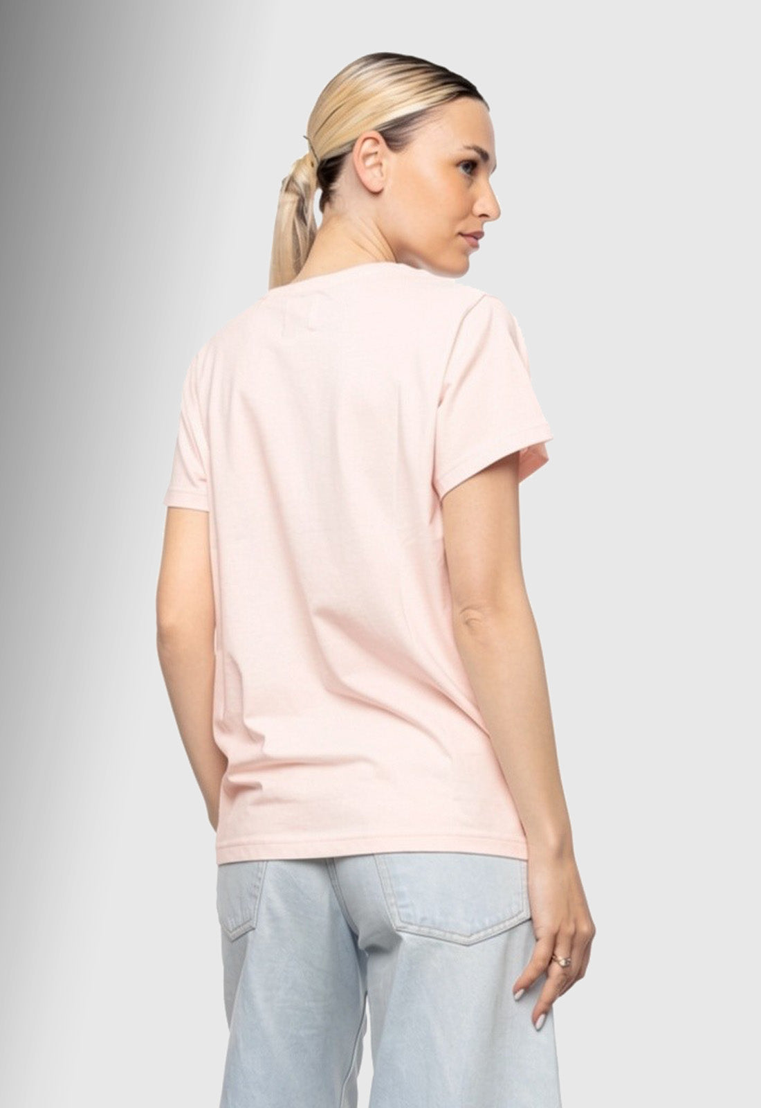 T-SHIRT ME ΤΥΠΩΜΑ ΠΡΟΣΩΠΟ-ΡΟΖ
