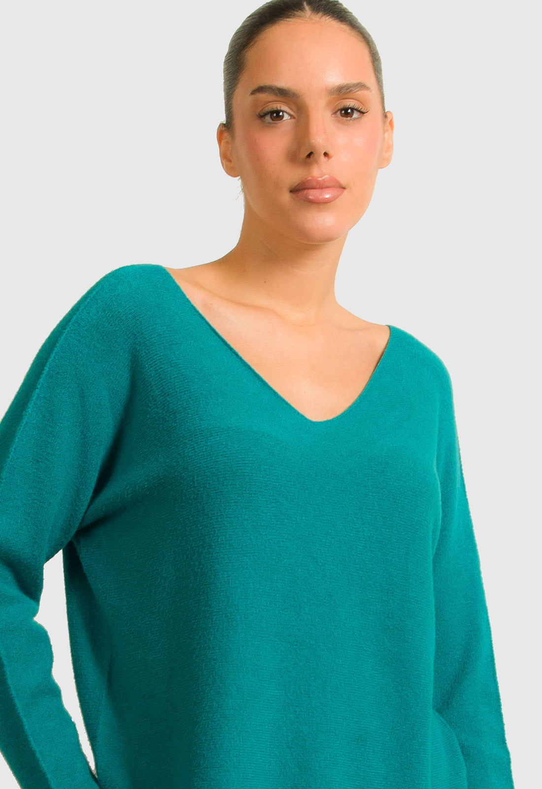 ΜΠΛΟΥΖΑ ΠΛΕΚΤΗ ΜΕ ΑΝΟΙΧΤΟ V - ΣΜΑΡΑΓΔΙ