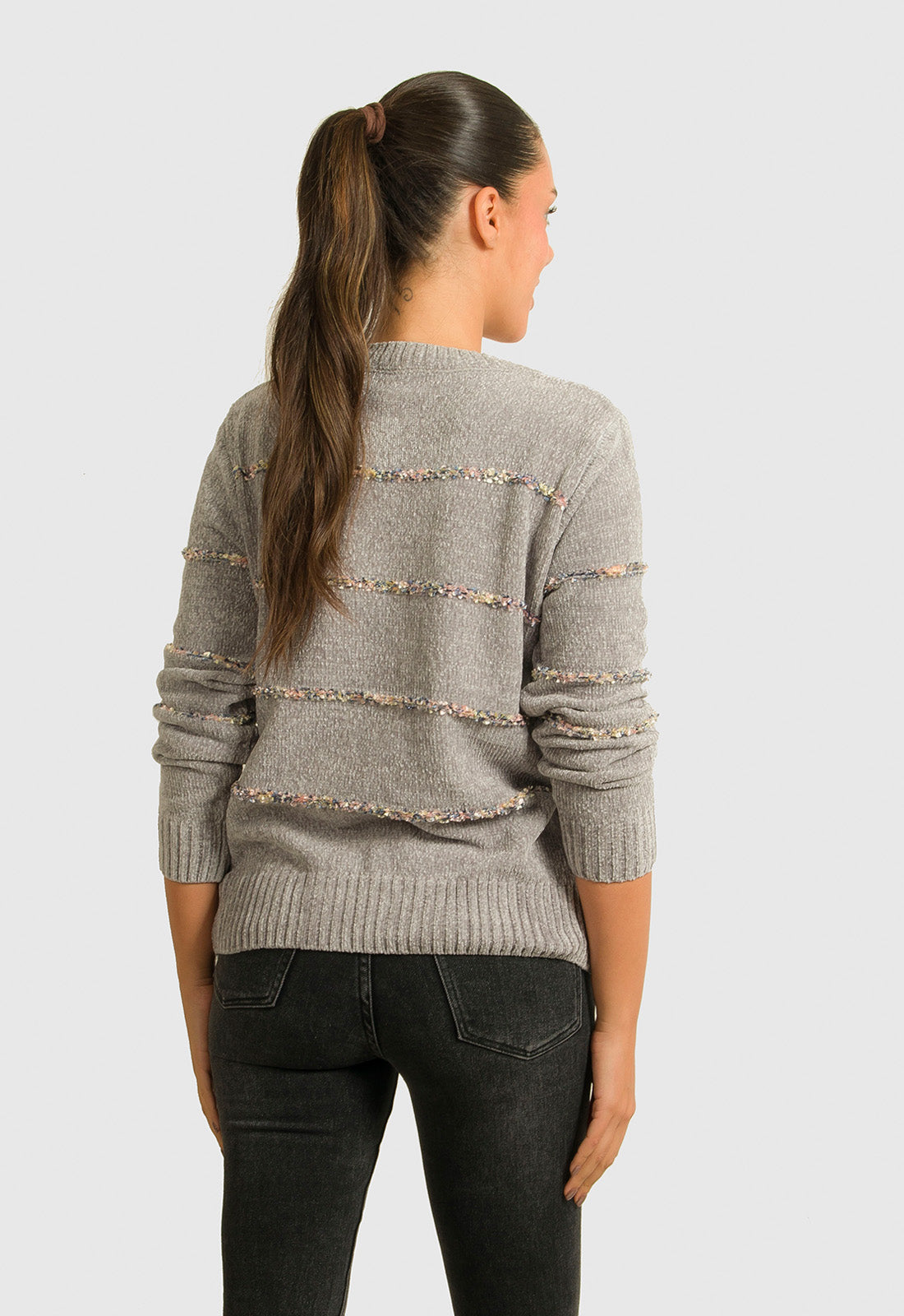 ΠΛΕΚΤΟ ΣΕΝΙΛ ΜΕ ΛΕΠΤΗ ΡΙΓΑ - ΓΚΡΙ