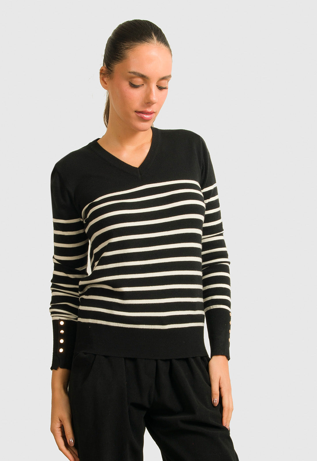 ΜΠΛΟΥΖΑ ΠΛΕΚΤΗ ΡΙΓΕ ΜΕ ΧΡΥΣΑ ΚΟΥΜΠΙΑ-ΜΑΥΡΟ