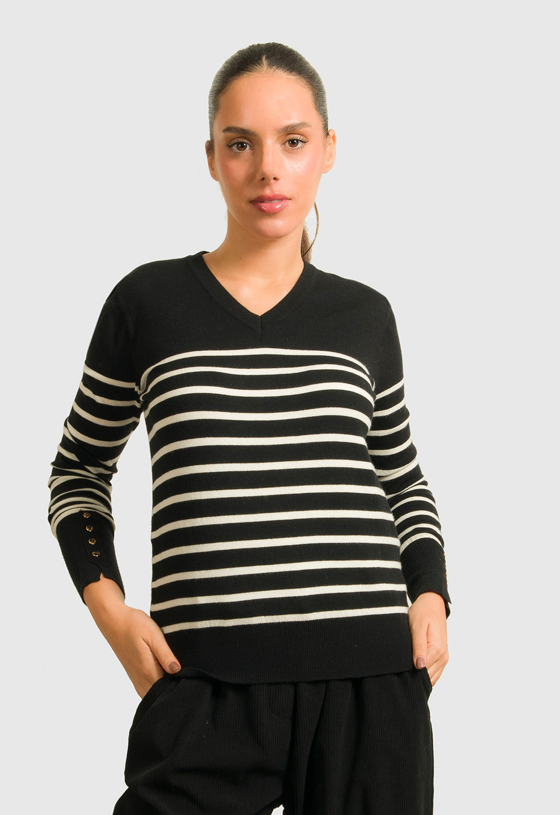 ΜΠΛΟΥΖΑ ΠΛΕΚΤΗ ΡΙΓΕ ΜΕ ΧΡΥΣΑ ΚΟΥΜΠΙΑ-ΜΑΥΡΟ