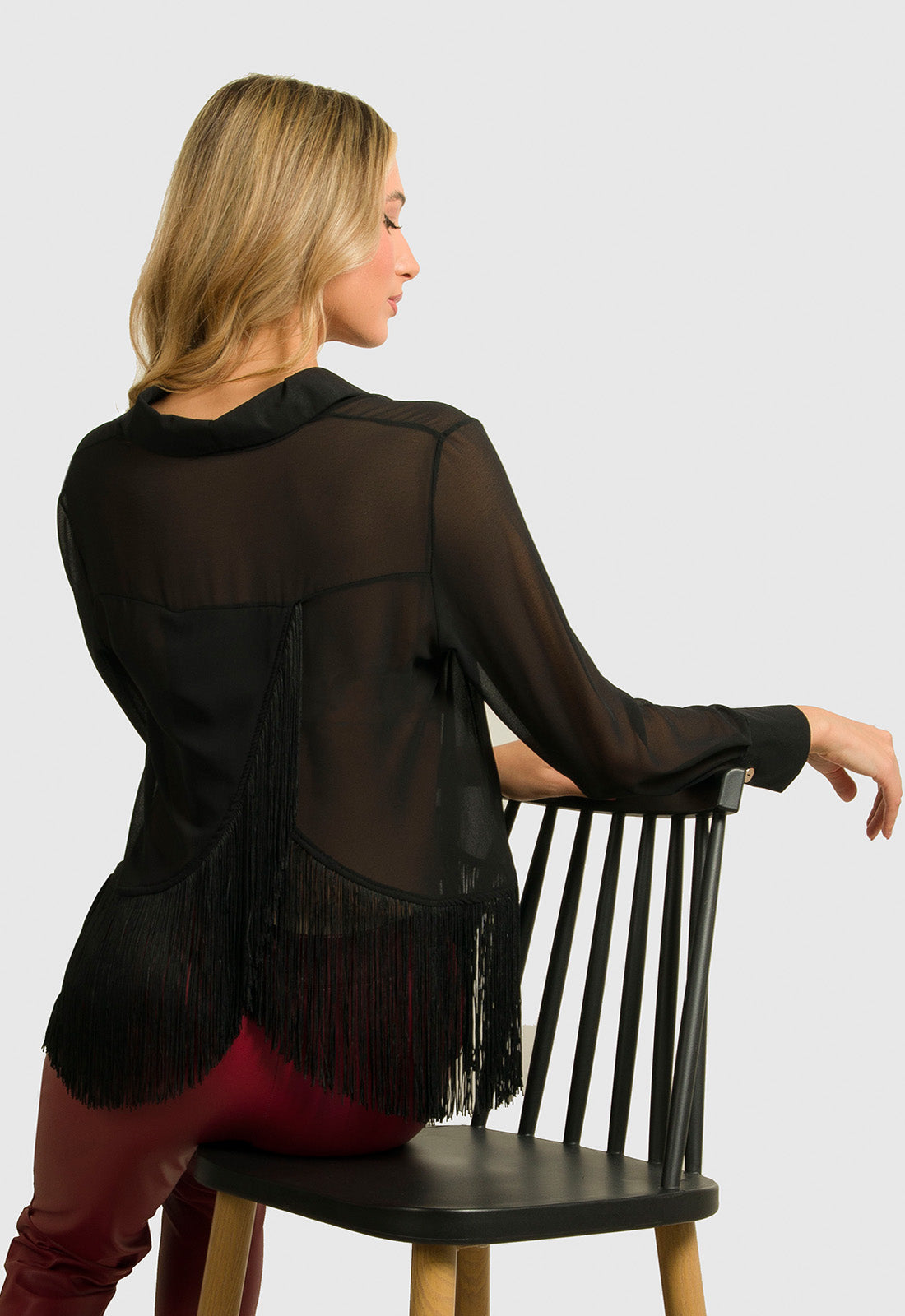 ΠΟΥΚΑΜΙΣΟ ΗΜΙΔΙΑΦΑΝΟ ΜΕ ΚΡΟΣΣΙΑ-ΜΑΥΡΟ