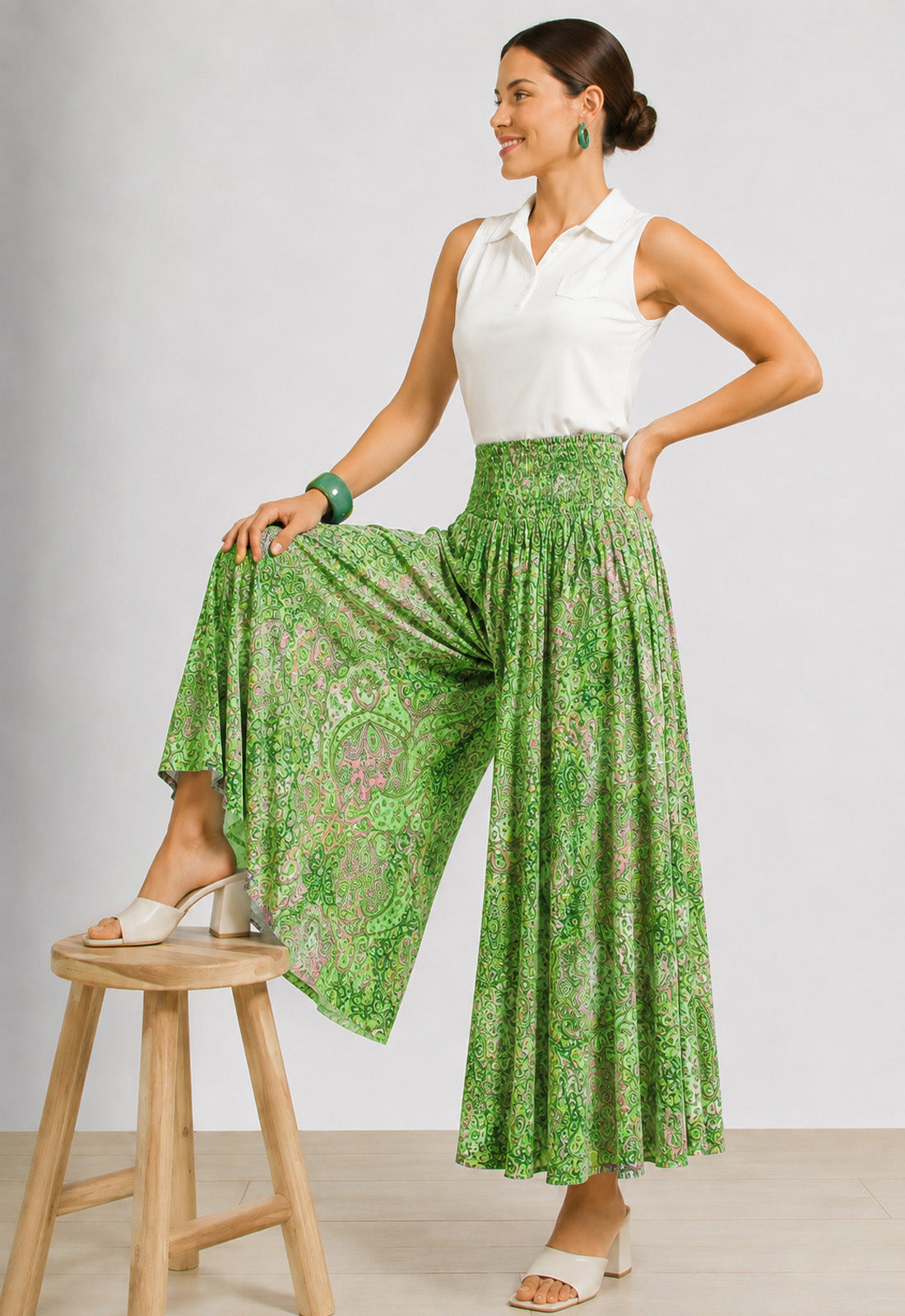 ΖΙΠ ΚΙΛΟΤ ΕΜΠΡΙΜΕ LOOK SKIRT - ΛΑΧΑΝΙ
