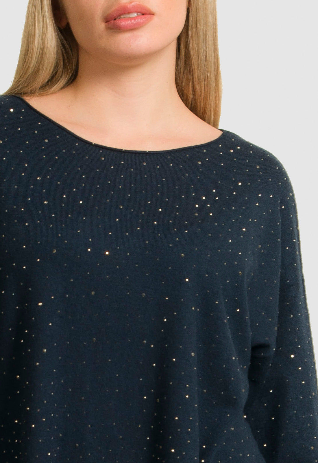 ΠΛΕΚΤΟ ΛΕΠΤΟ ΜΑΚΡΥ ΜΕ ΣΤΡΑΣ-ΜΠΛΕ