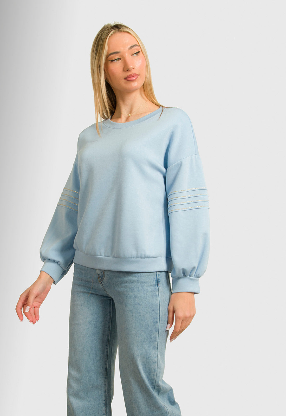 ΜΠΛΟΥΖΑ ΤΥΠΟΥ ΦΟΥΤΕΡ ΜΕ ΣΧΕΔΙΟ ΣΤΟ ΜΑΝΙΚΙ-ΣΙΕΛ