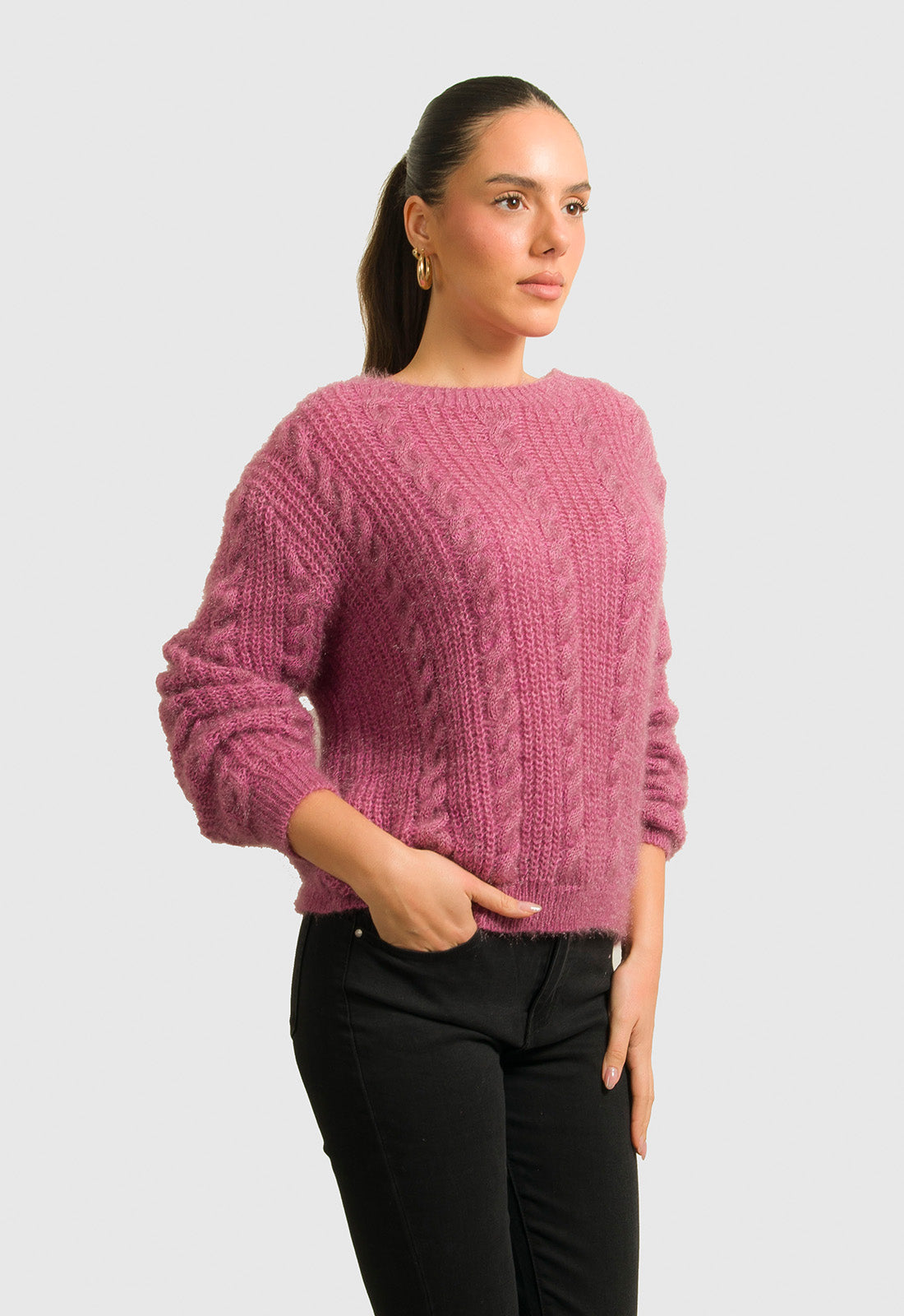 ΠΛΕΚΤΟ MOHAIR ΜΕ ΣΧΕΔΙΟ ΚΟΤΣΙΔΑ-ΣΑΠΙΟ ΜΗΛΟ