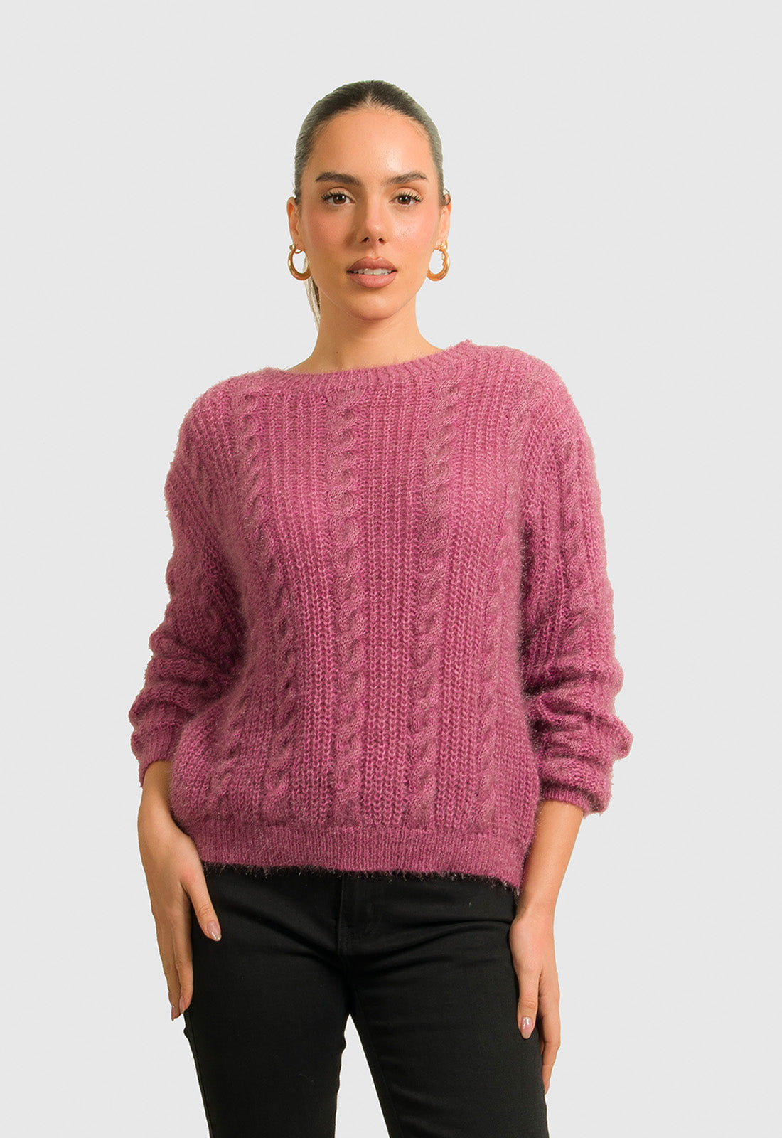 ΠΛΕΚΤΟ MOHAIR ΜΕ ΣΧΕΔΙΟ ΚΟΤΣΙΔΑ-ΣΑΠΙΟ ΜΗΛΟ