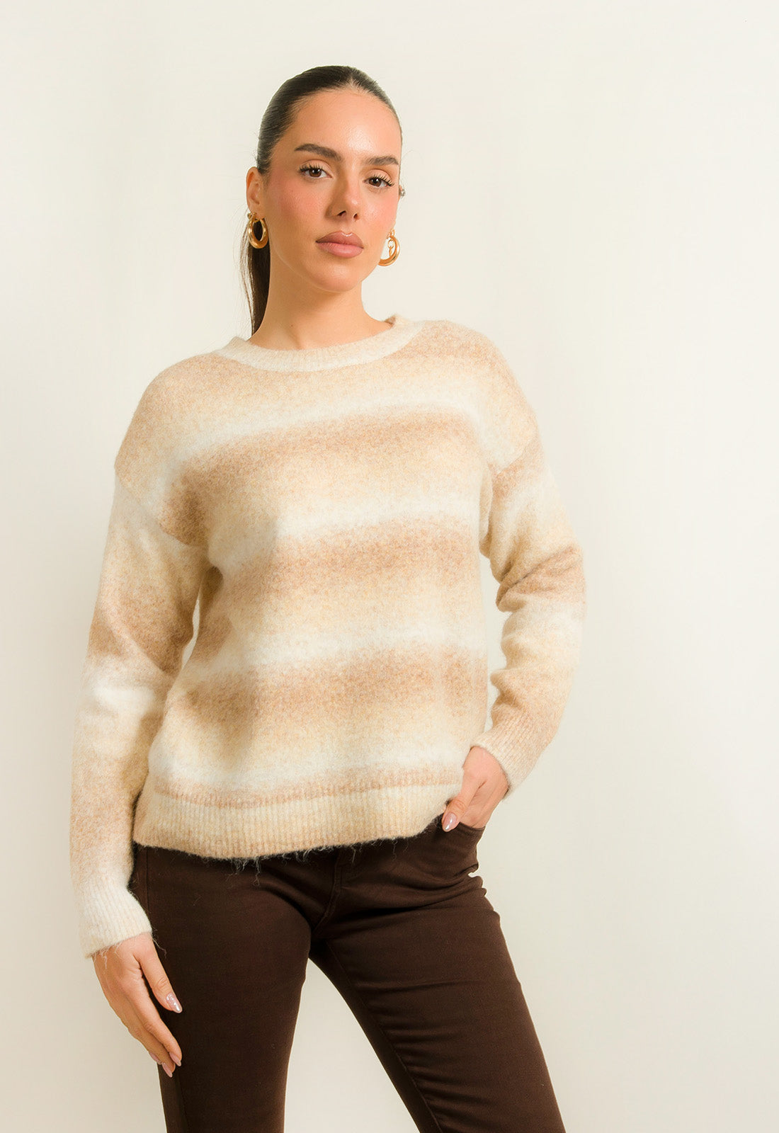 ΠΛΕΚΤΟ ΔΙΧΡΩΜΟ ΜΕΣΑΙΟΥ ΜΗΚΟΥΣ-ΜΠΕΖ