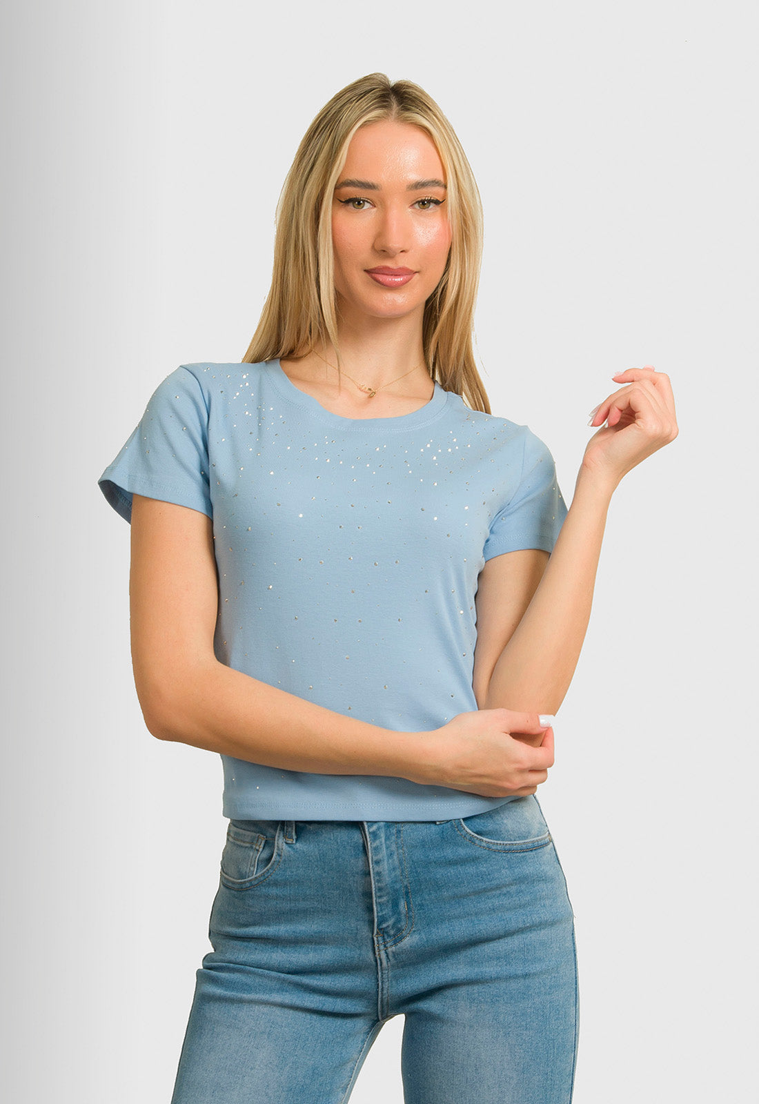 ΜΠΛΟΥΖΑ CROP ΜΕ ΣΤΡΑΣ-ΣΙΕΛ