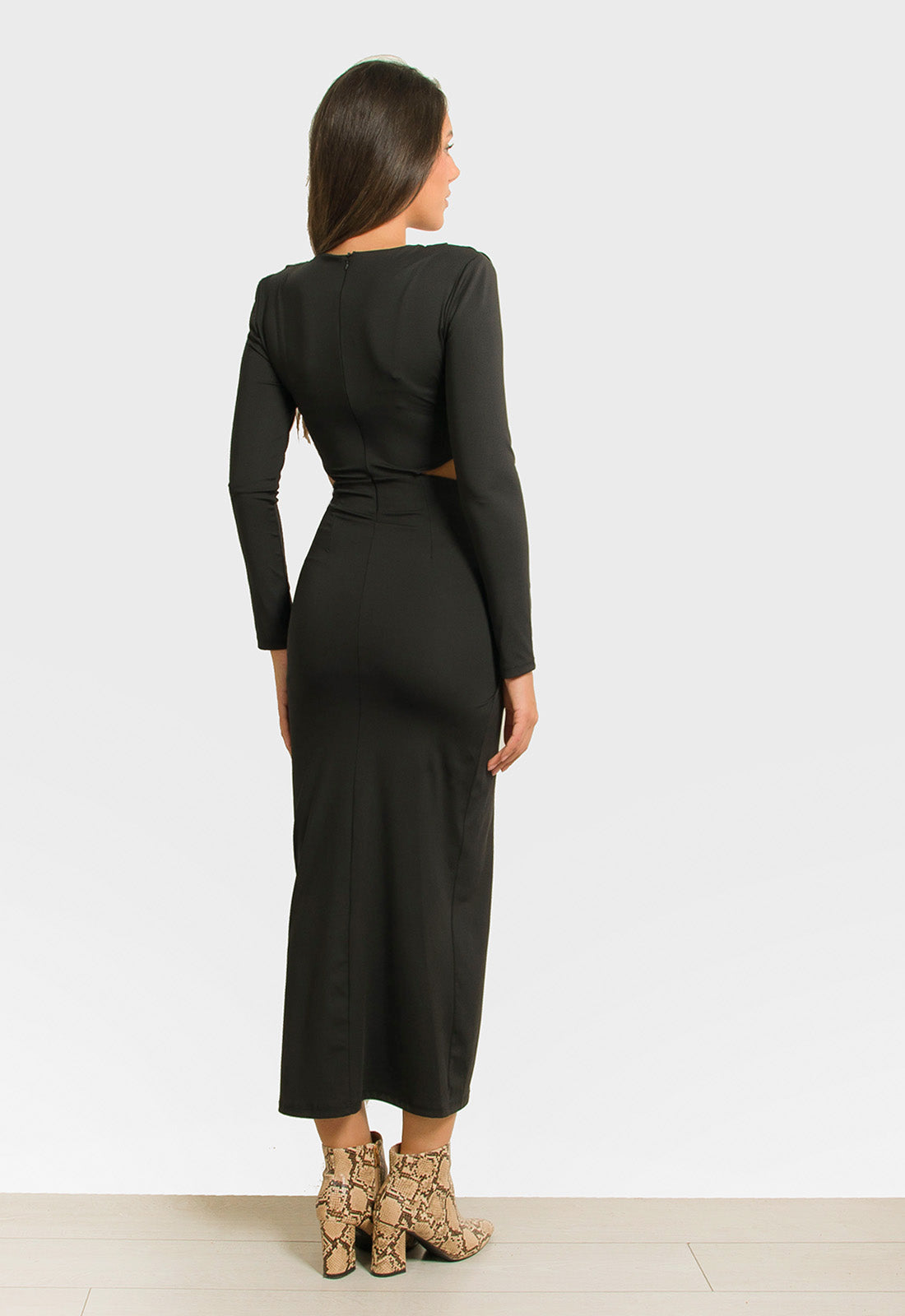 ΦΟΡΕΜΑ ΜΙΝΤΙ ΜΕ CUT OUT-ΜΑΥΡΟ