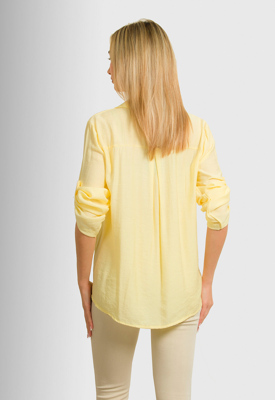 ΜΠΛΟΥΖΑ LOOK SHIRT ΤΥΠΟΥ ΓΚΟΦΡΕ-ΚΙΤΡΙΝΗ