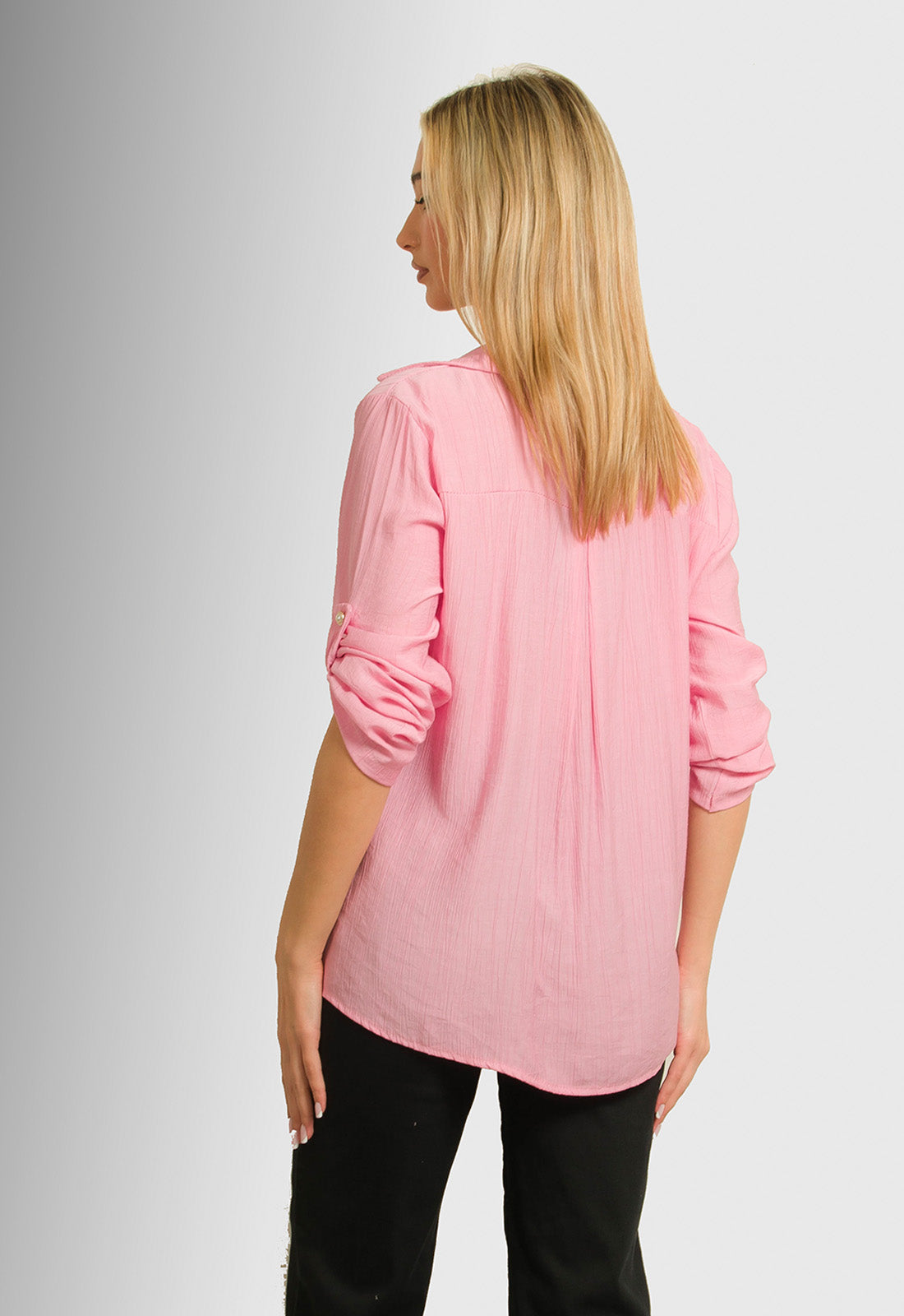 ΜΠΛΟΥΖΑ LOOK SHIRT ΤΥΠΟΥ ΓΚΟΦΡΕ-ΡΟΖ