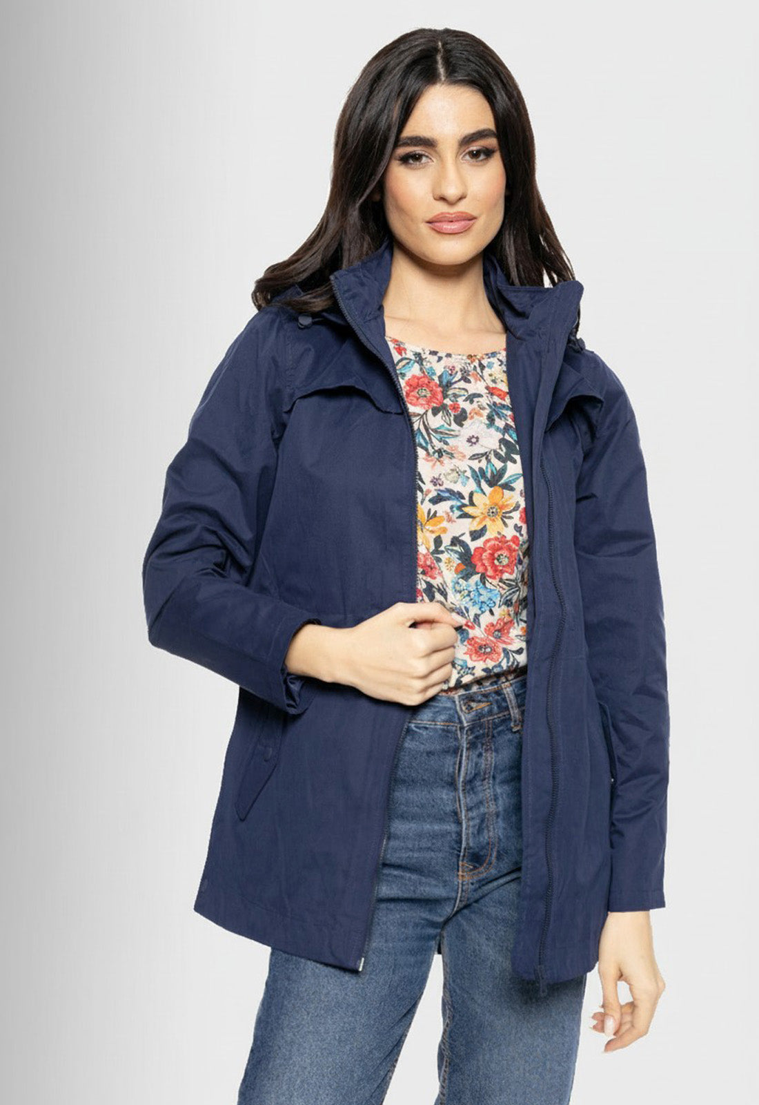 JACKET ΠΑΡΚΑΣ ΜΕ ΚΟΥΚΟΥΛΑ - ΜΠΛΕ