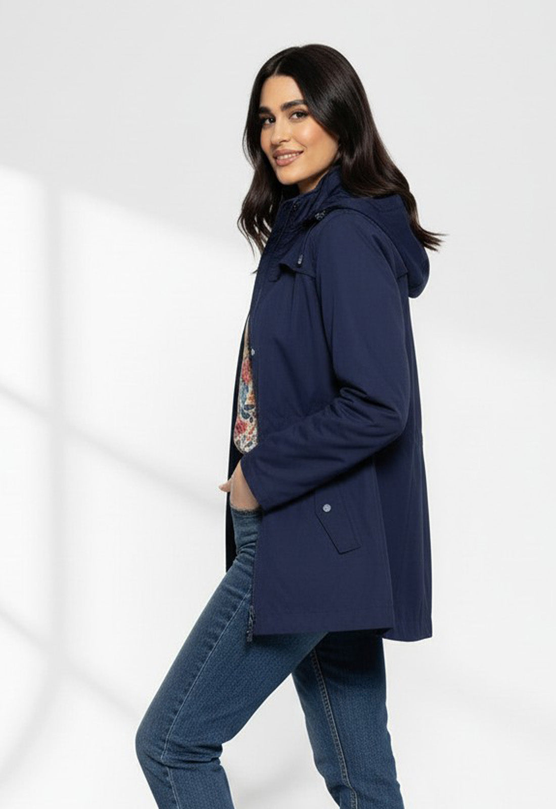 JACKET ΠΑΡΚΑΣ ΜΕ ΚΟΥΚΟΥΛΑ - ΜΠΛΕ