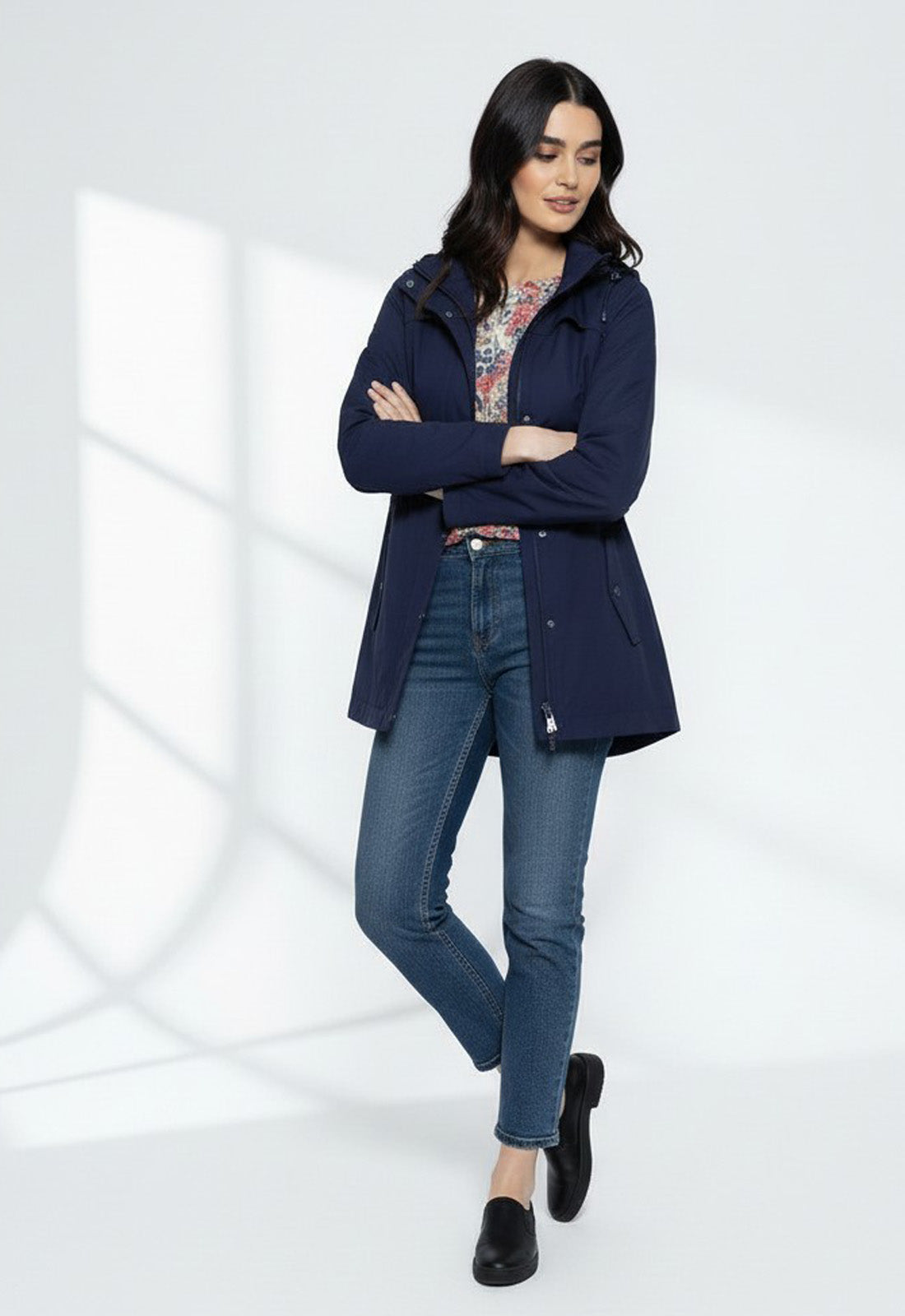 JACKET ΠΑΡΚΑΣ ΜΕ ΚΟΥΚΟΥΛΑ - ΜΠΛΕ