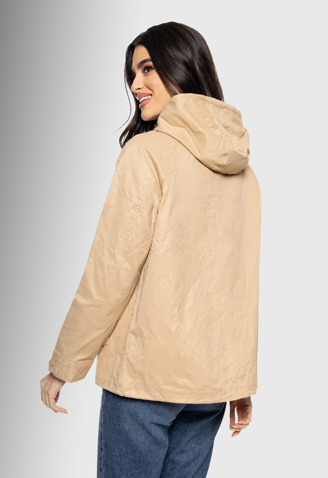 JACKET ΑΝΟΙΞΙΑΤΙΚΟ ΤΥΠΟΥ ΠΑΡΚΑ ΚΟΝΤΟ-ΜΠΕΖ