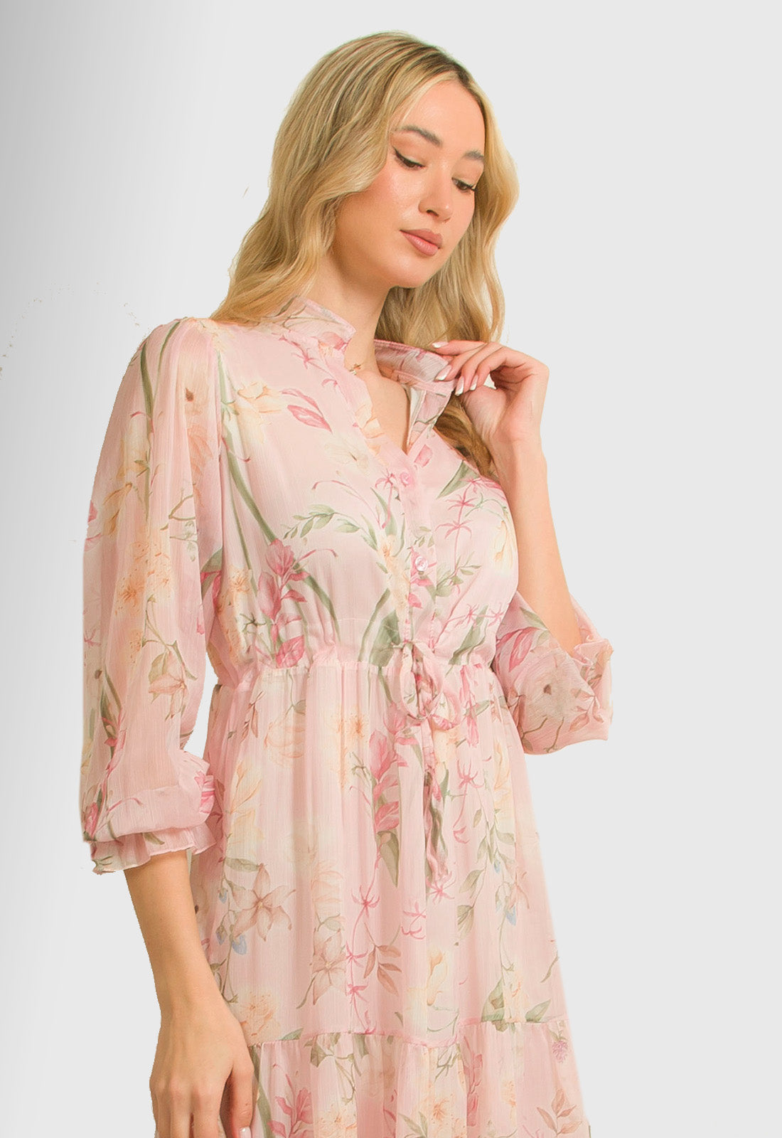 ΦΟΡΕΜΑ ΜΙΝΤΙ FLORAL ΖΟΡΖΕΤΑ